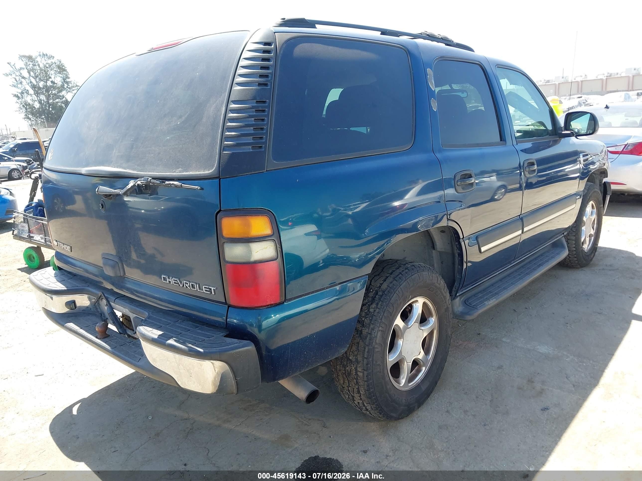2005 Chevrolet Tahoe Ls Синий vin: 1GNEC13T65R123384
