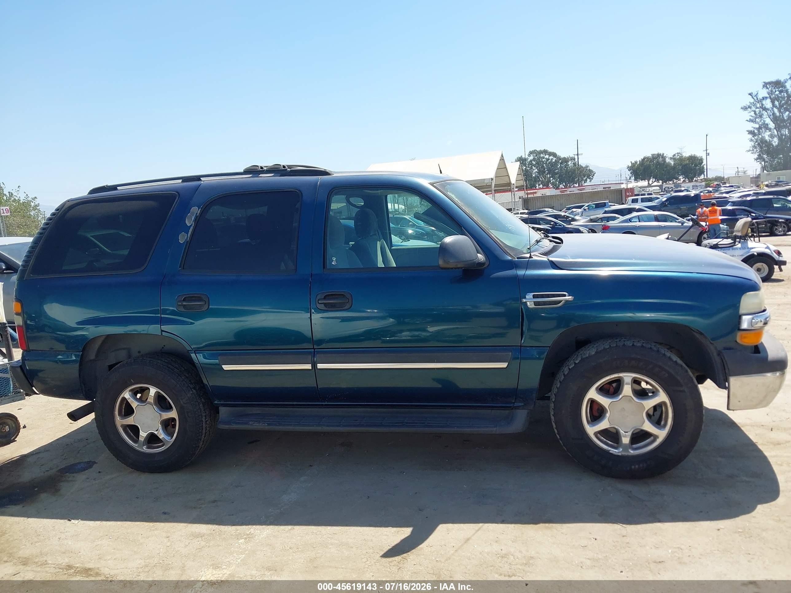 2005 Chevrolet Tahoe Ls Синий vin: 1GNEC13T65R123384