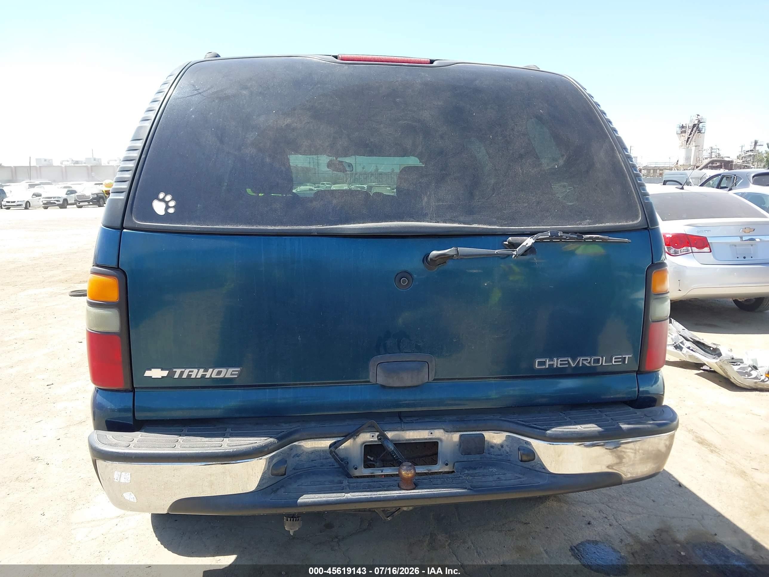 2005 Chevrolet Tahoe Ls Синий vin: 1GNEC13T65R123384