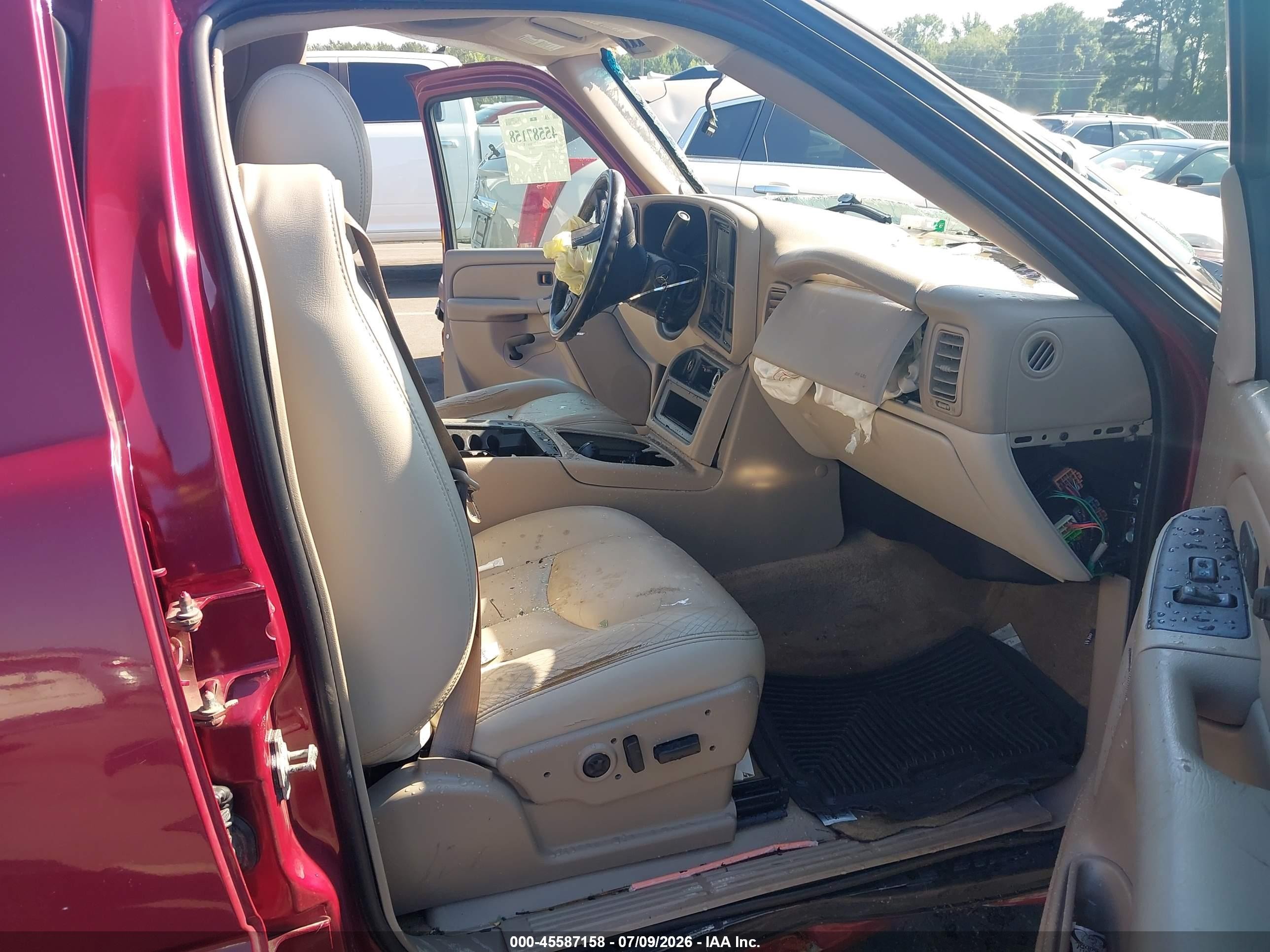 2005 Chevrolet Tahoe Lt Burgundy vin: 1GNEC13T65R197081