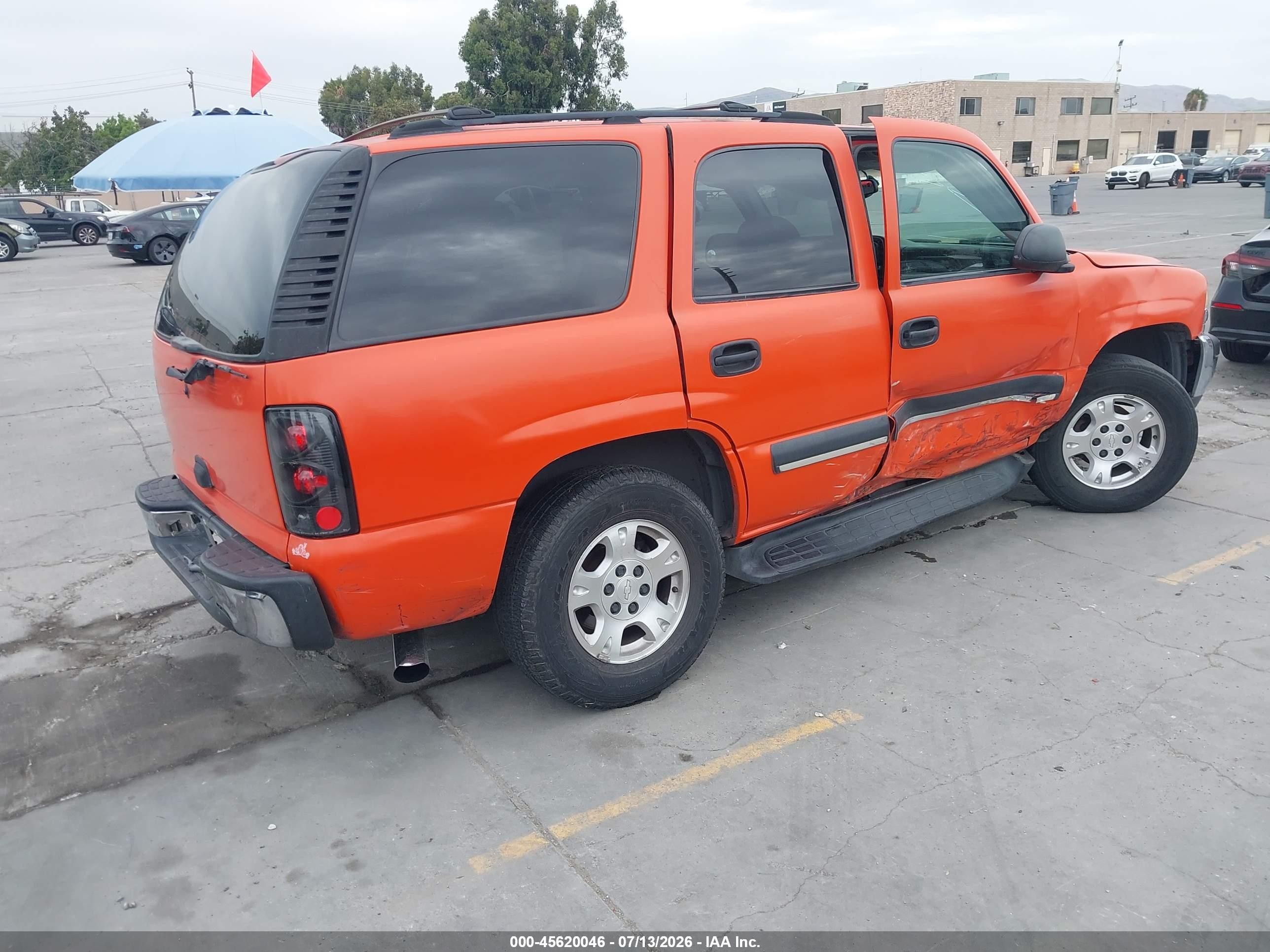 2003 Chevrolet Tahoe Ls Orange vin: 1GNEC13T73J251256
