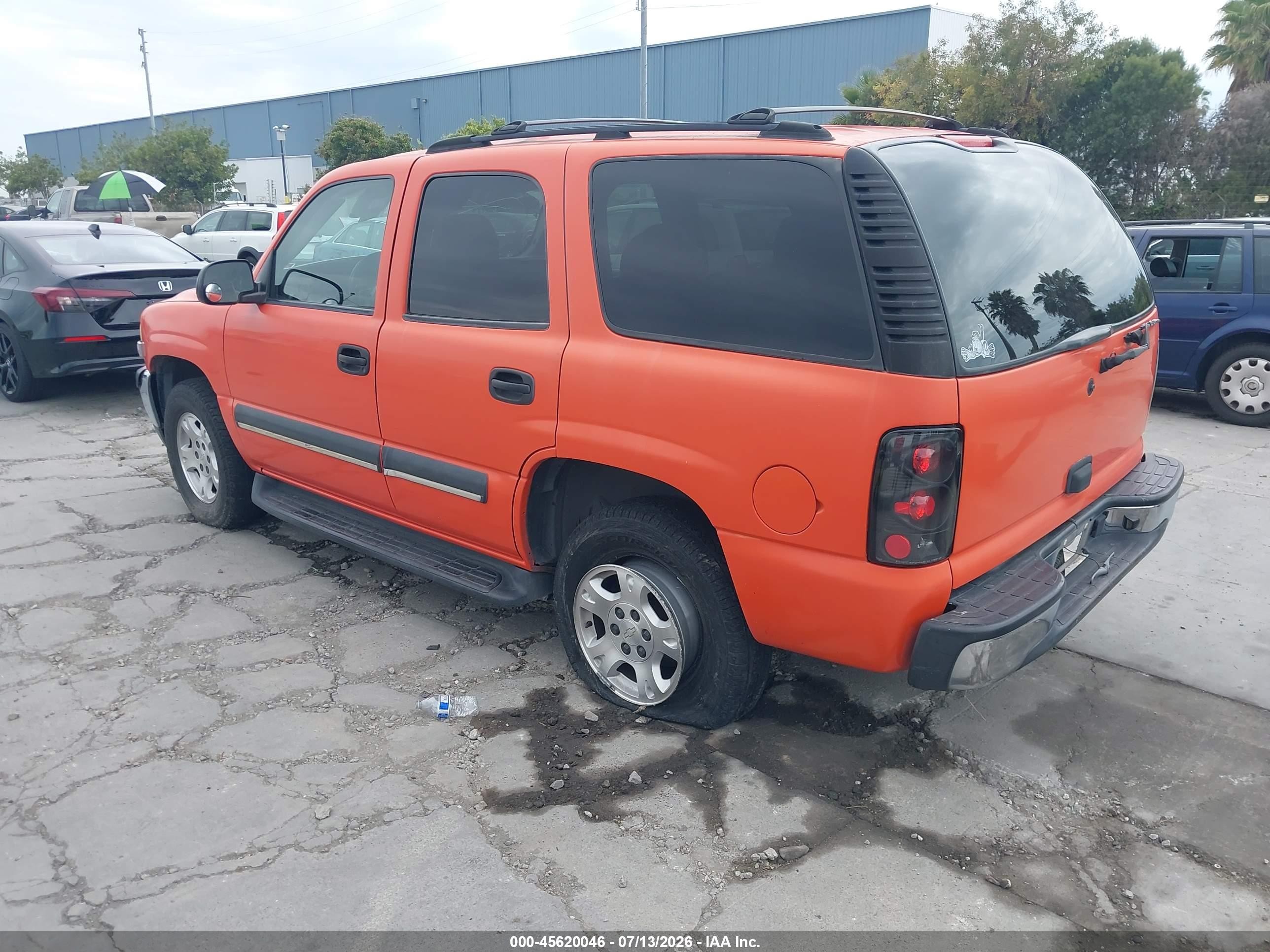 2003 Chevrolet Tahoe Ls Orange vin: 1GNEC13T73J251256
