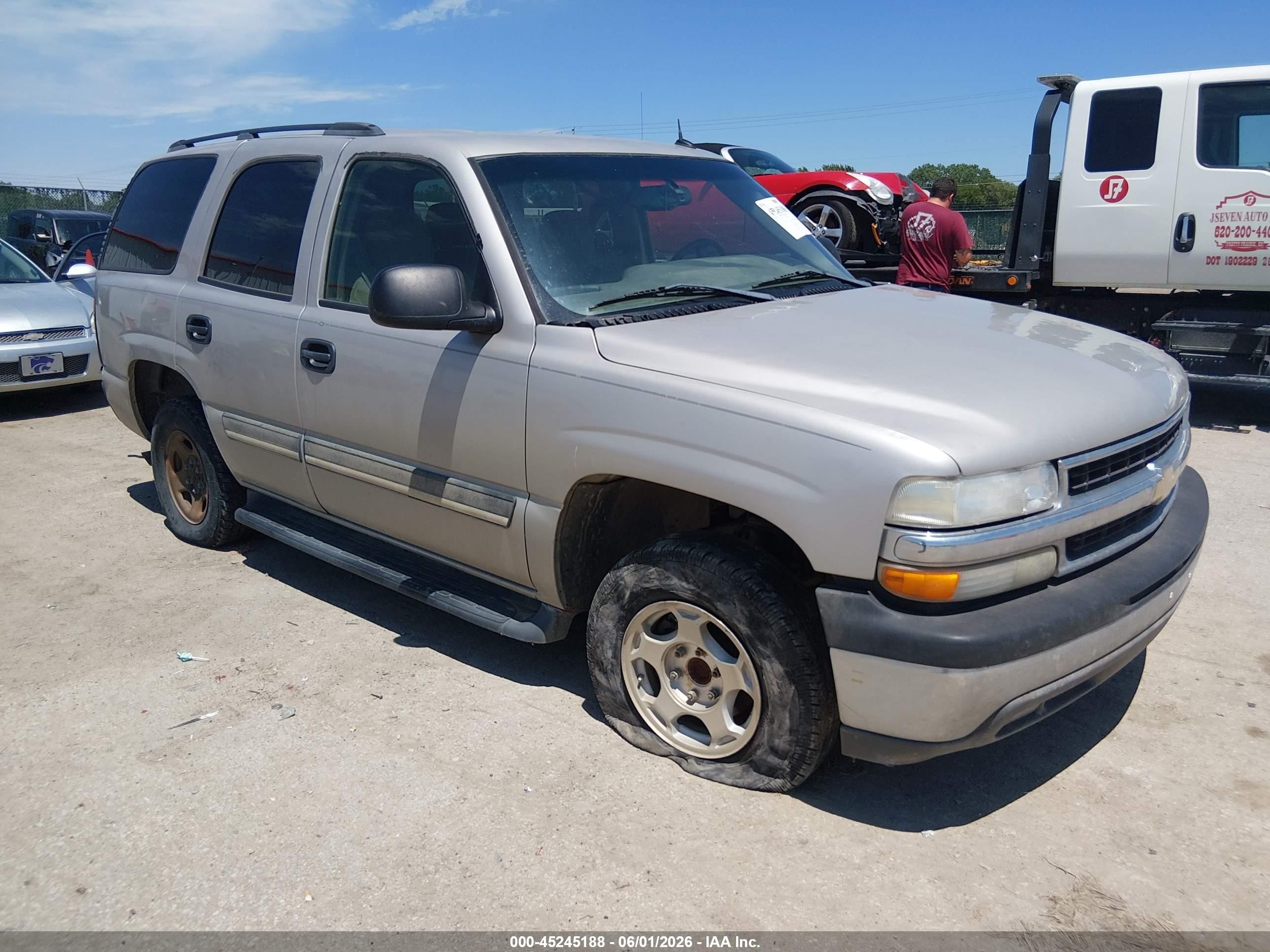 2005 Chevrolet Tahoe Ls Tan vin: 1GNEC13T75R221209