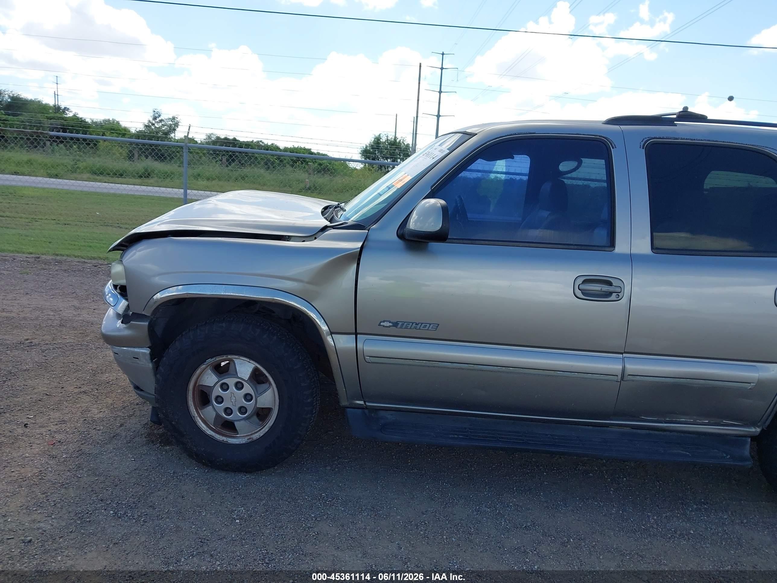 2001 Chevrolet Tahoe Lt Champagne vin: 1GNEC13T81R197691