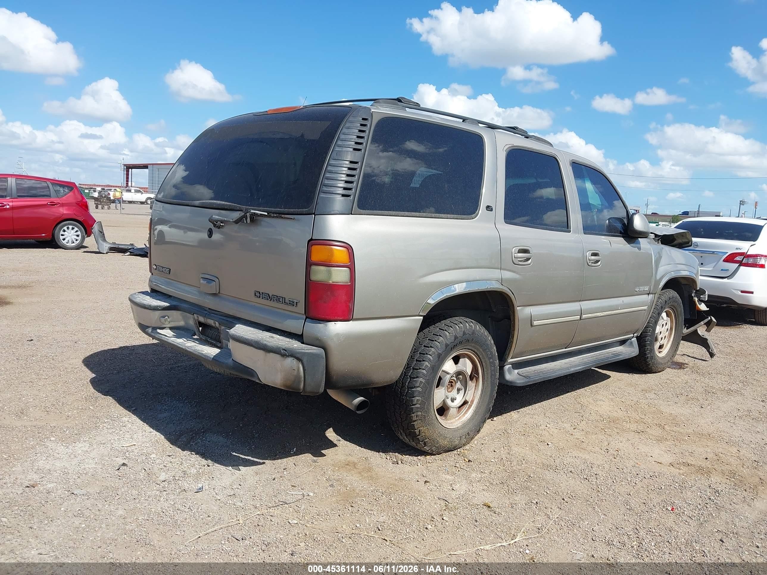 2001 Chevrolet Tahoe Lt Champagne vin: 1GNEC13T81R197691
