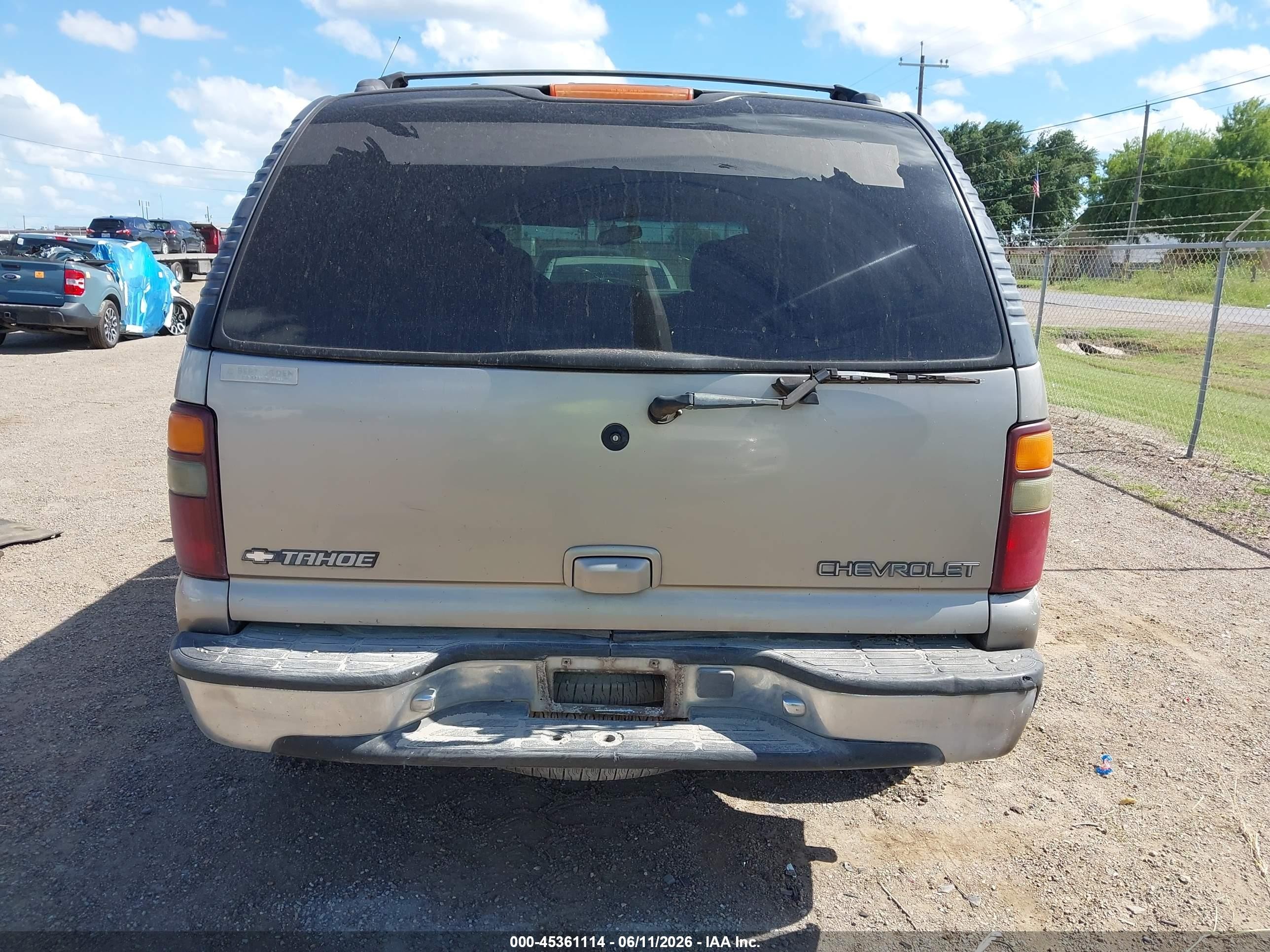 2001 Chevrolet Tahoe Lt Champagne vin: 1GNEC13T81R197691