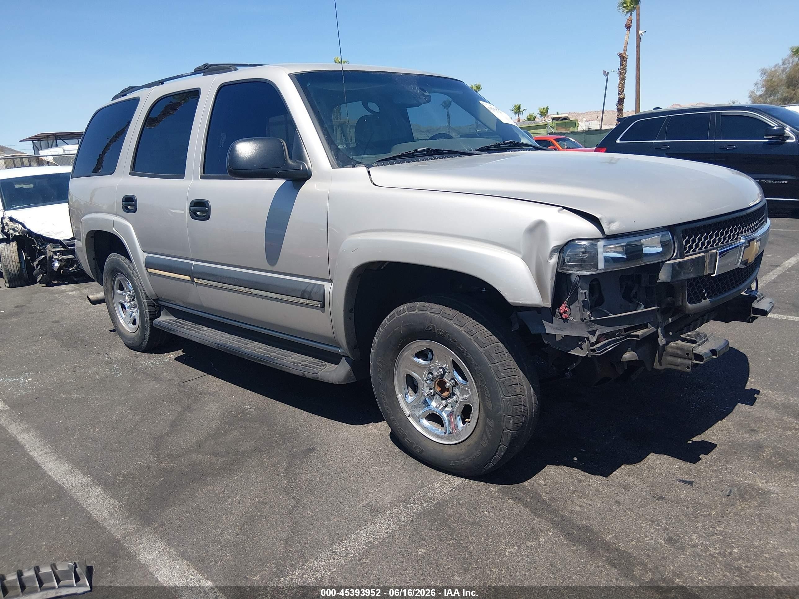 2004 Chevrolet Tahoe Ls Gray vin: 1GNEC13T94R147578