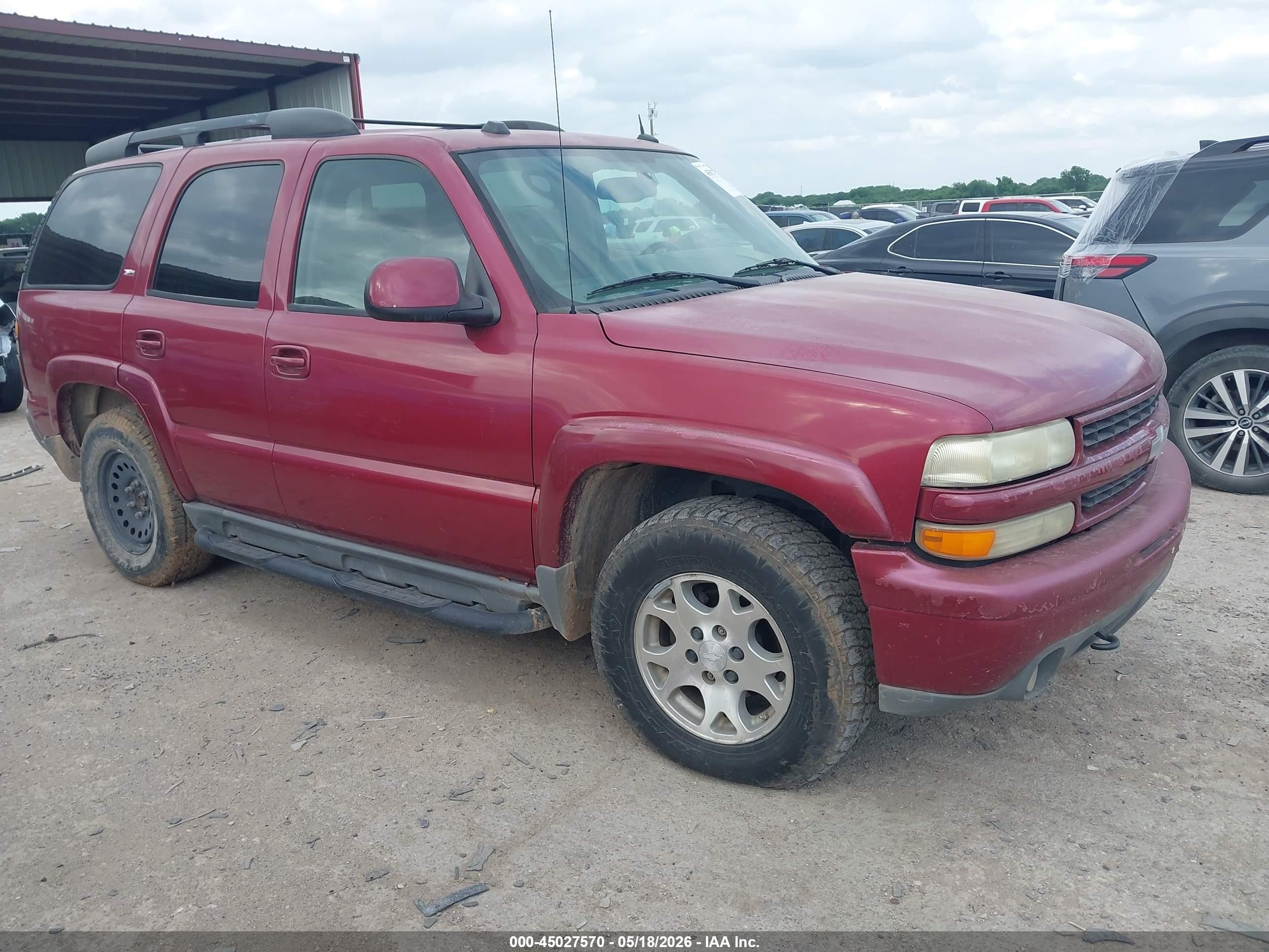 2005 Chevrolet Tahoe Z71 Темно-бордовый vin: 1GNEC13T95R266040