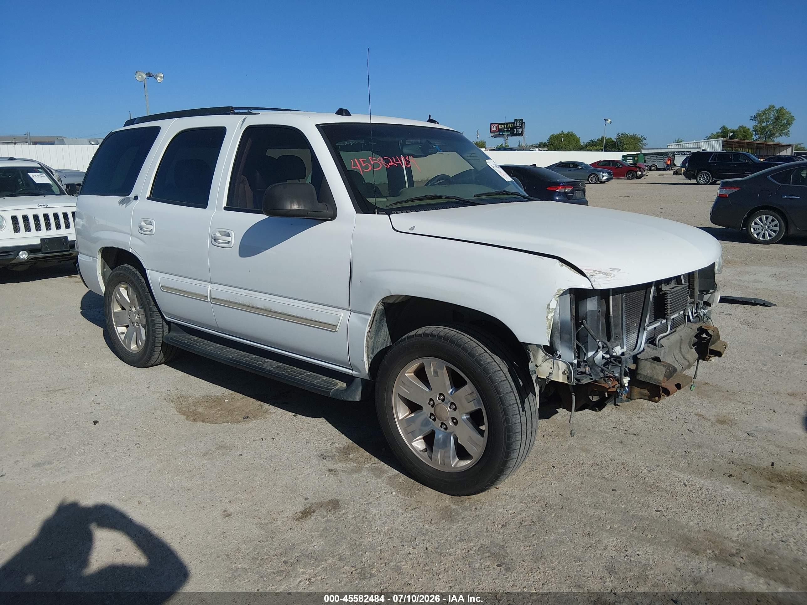 2005 Chevrolet Tahoe Lt White vin: 1GNEC13TX5R169963