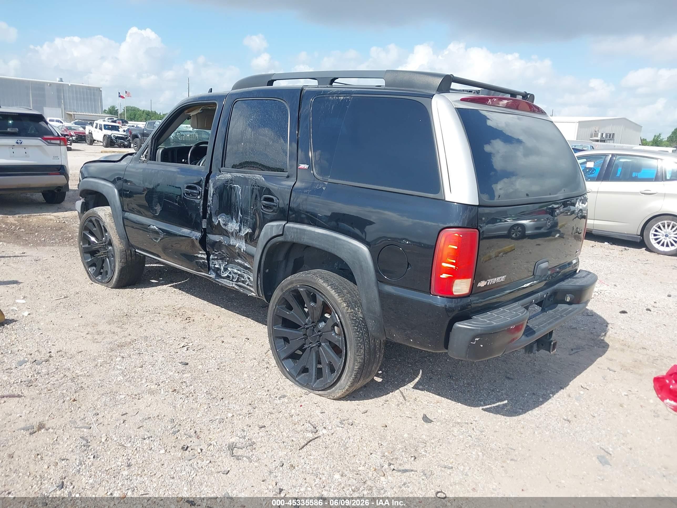 2006 Chevrolet Tahoe Z71 Black vin: 1GNEC13TX6R107562