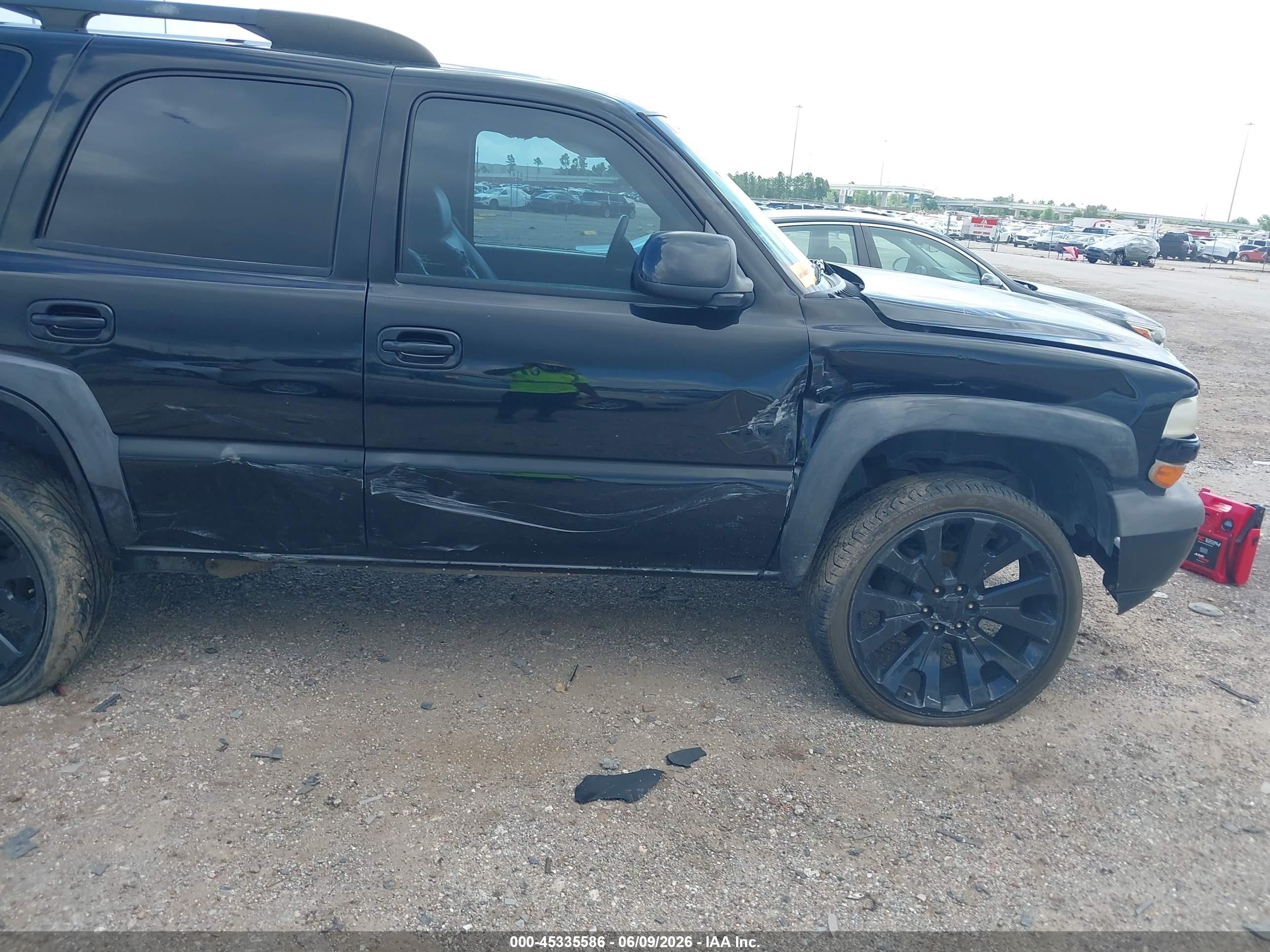2006 Chevrolet Tahoe Z71 Black vin: 1GNEC13TX6R107562
