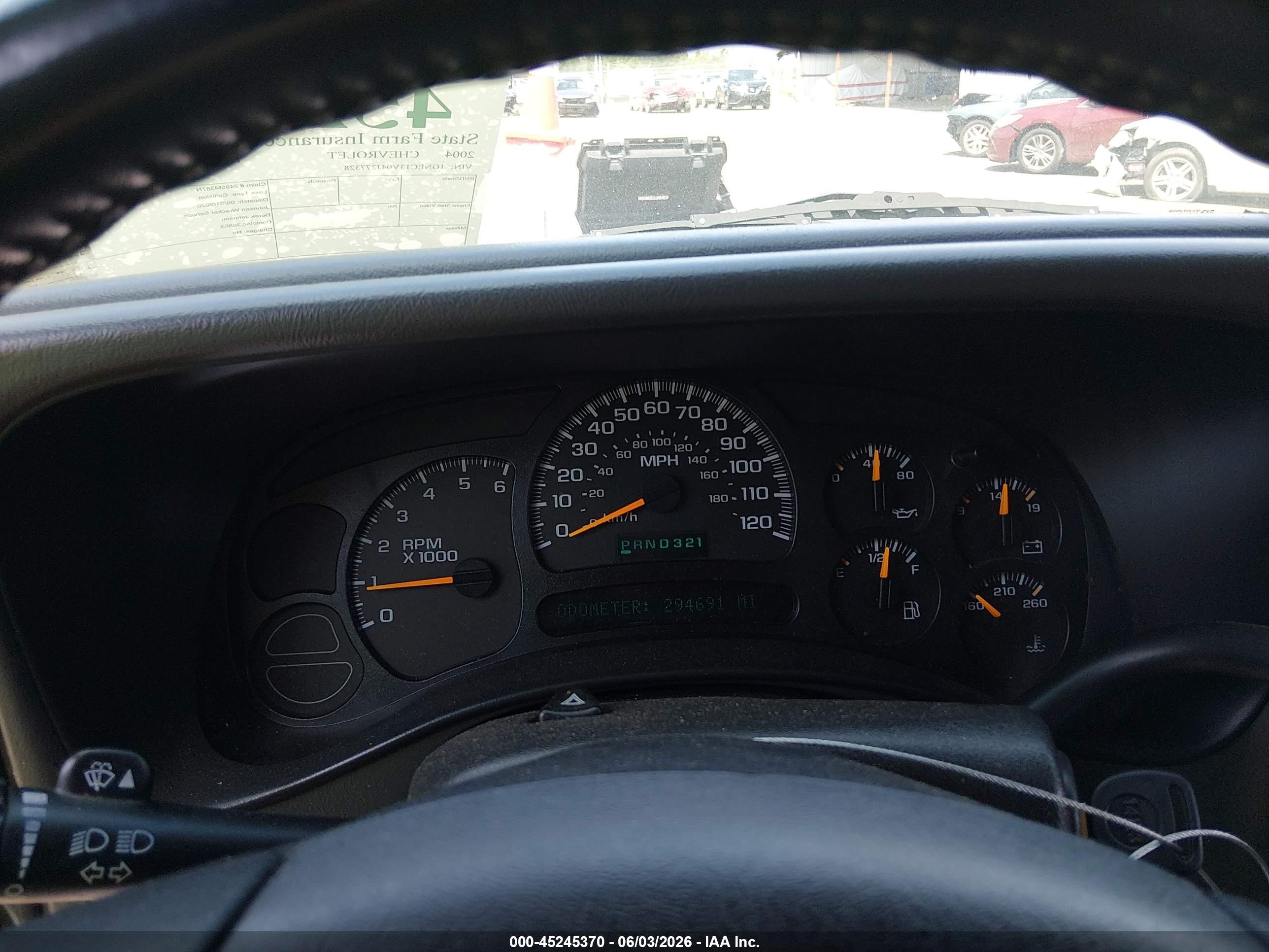 2004 Chevrolet Tahoe Ls Black vin: 1GNEC13V04J277328
