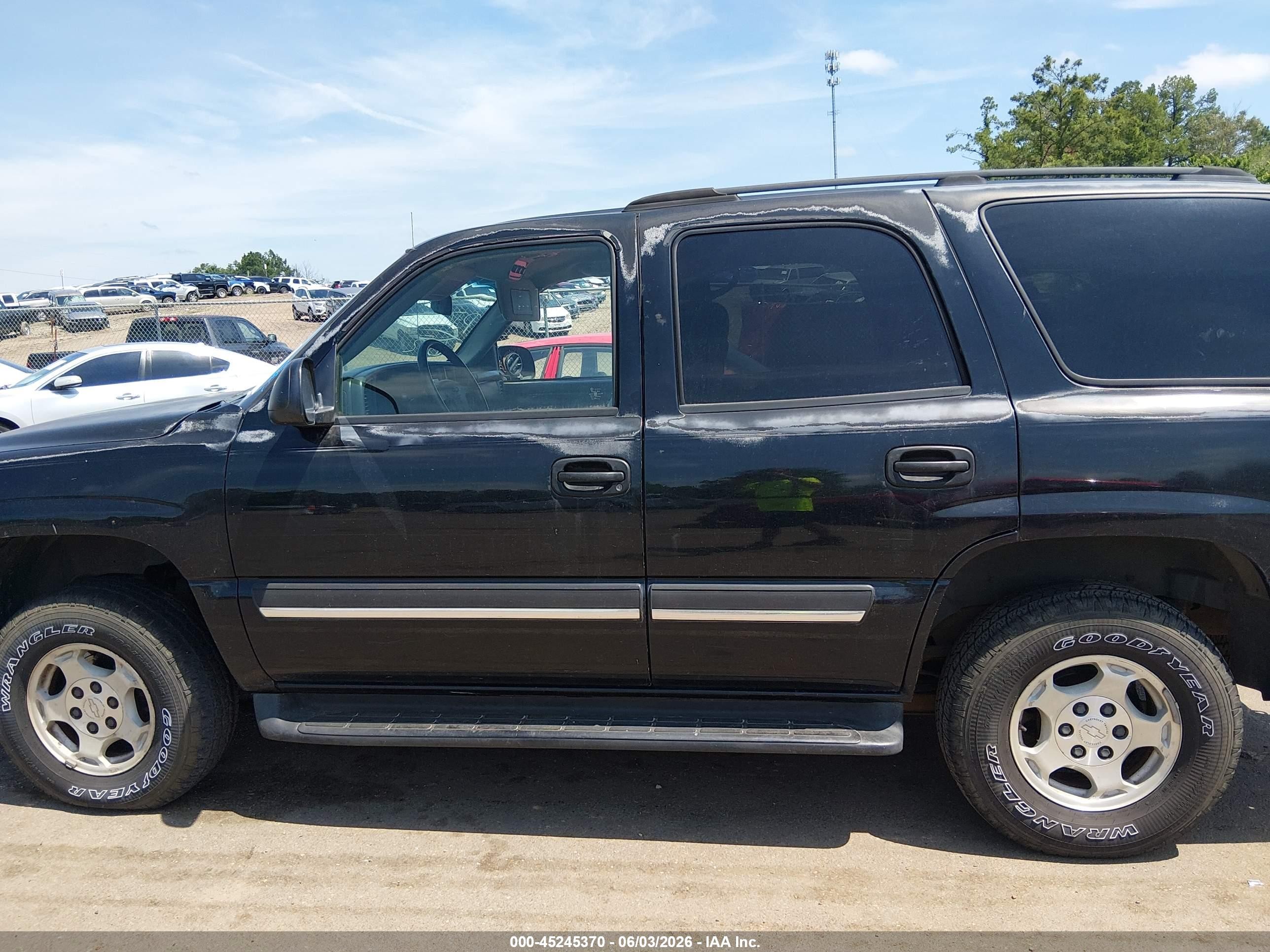 2004 Chevrolet Tahoe Ls Black vin: 1GNEC13V04J277328
