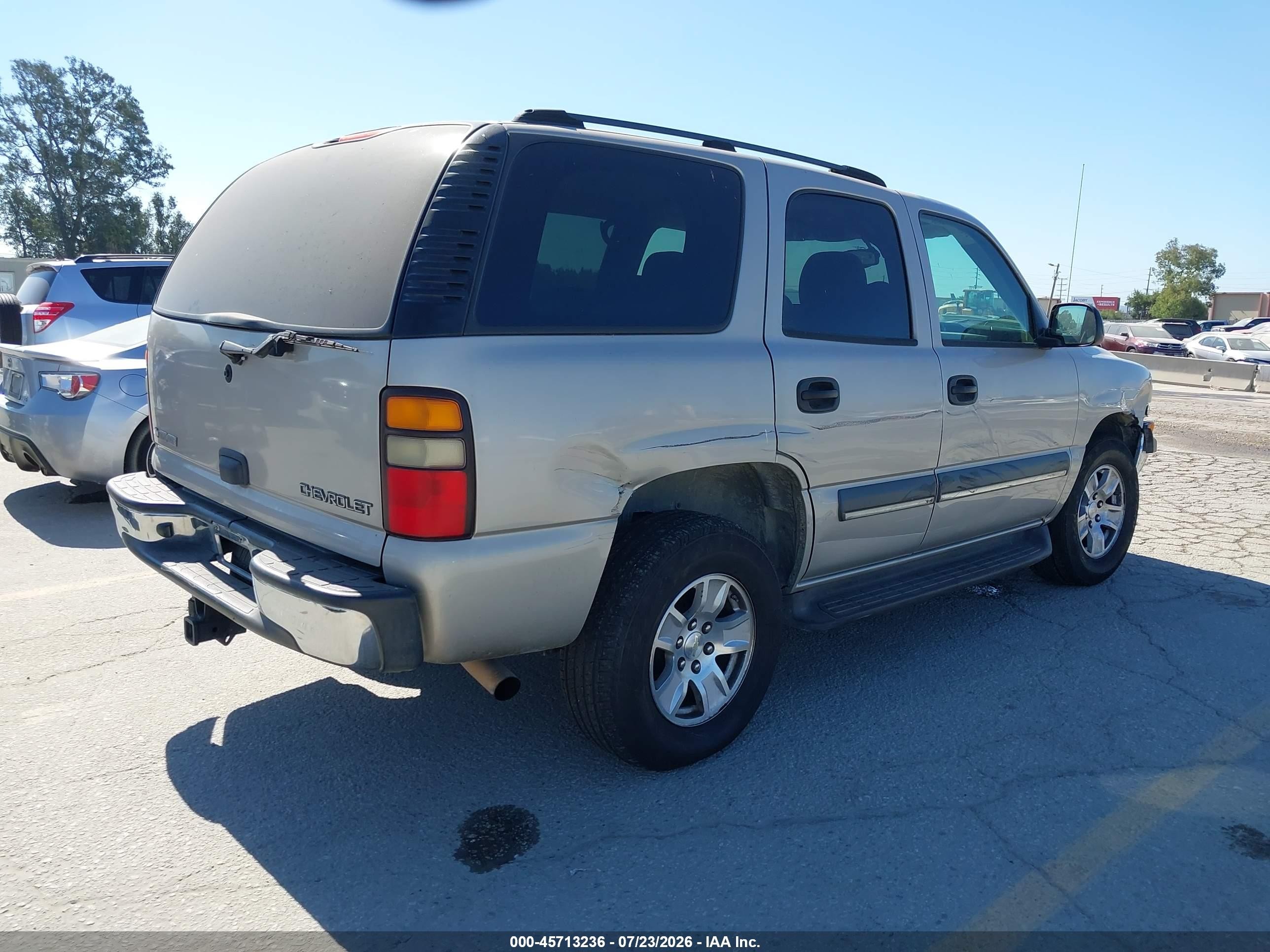 2004 Chevrolet Tahoe Ls Champagne vin: 1GNEC13V04R124658