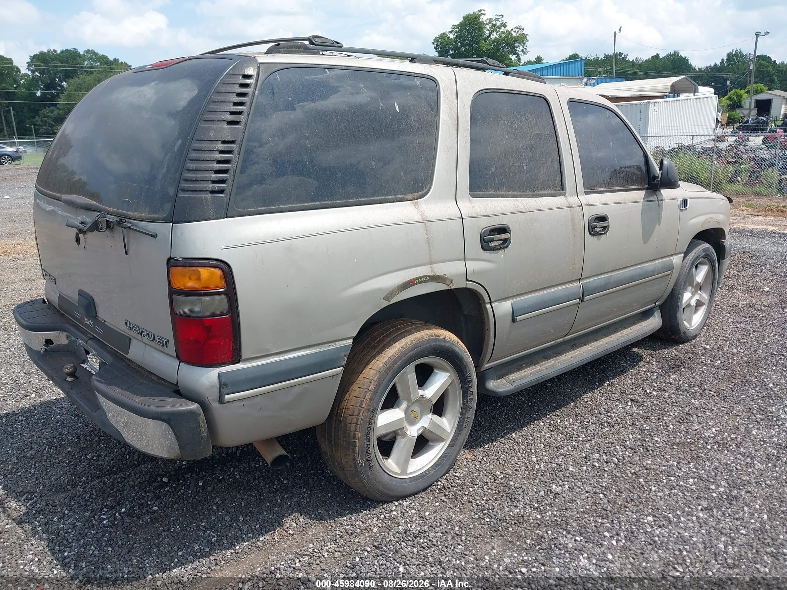 2004 Chevrolet Tahoe Ls Gray vin: 1GNEC13V04R193785