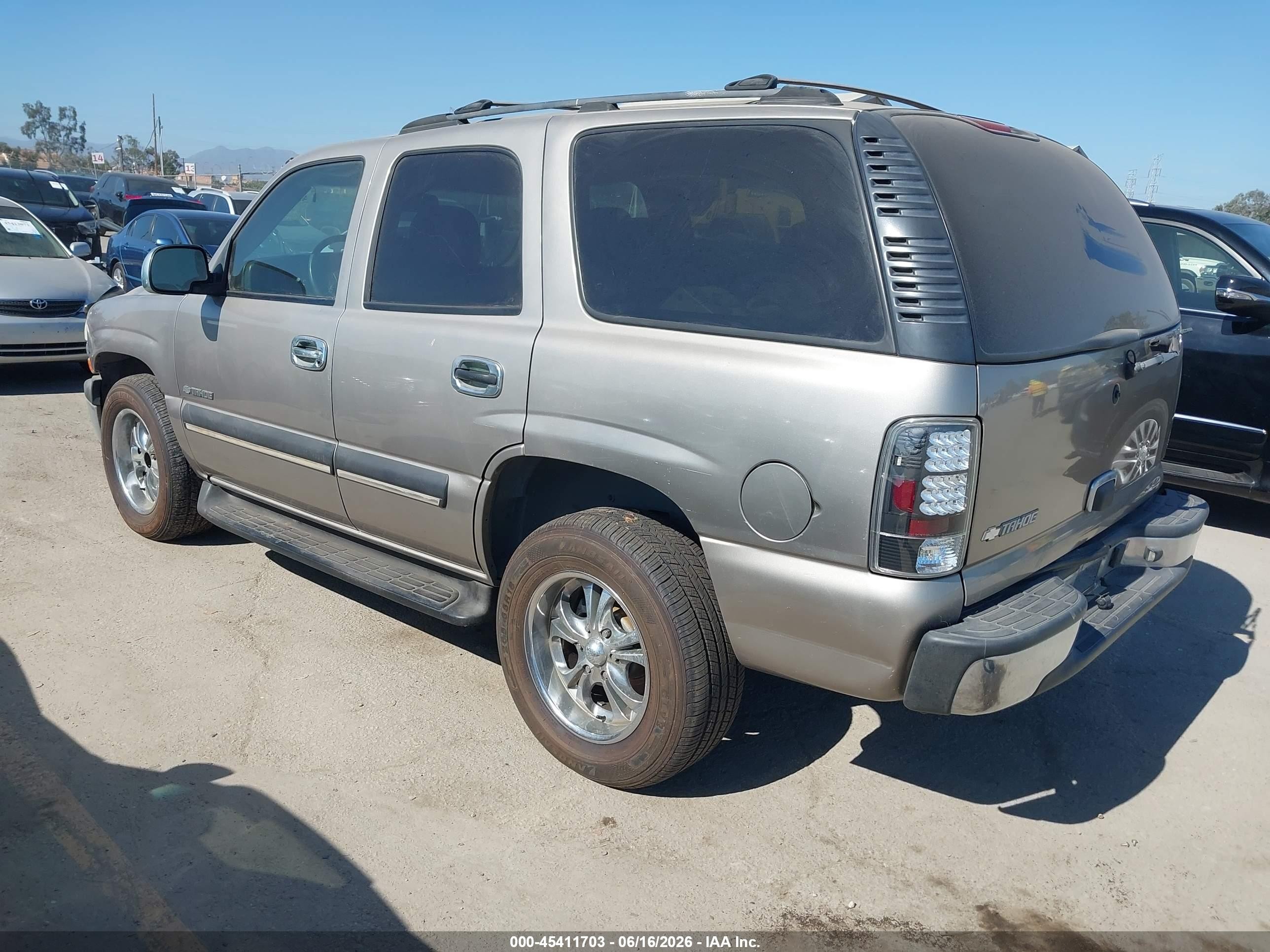 2003 Chevrolet Tahoe Ls Gray vin: 1GNEC13V13R224332