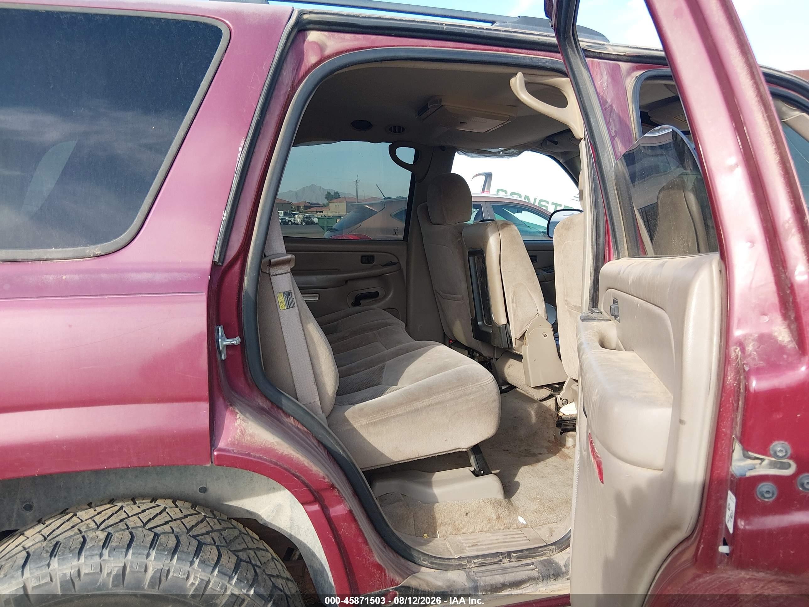 2004 Chevrolet Tahoe Ls Burgundy vin: 1GNEC13V14R240922