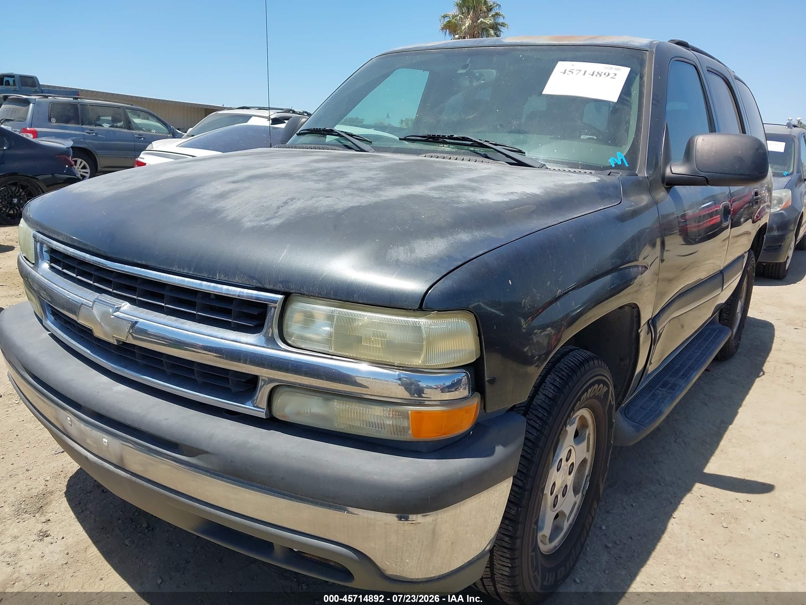 2004 Chevrolet Tahoe Ls Gray vin: 1GNEC13V24R284346