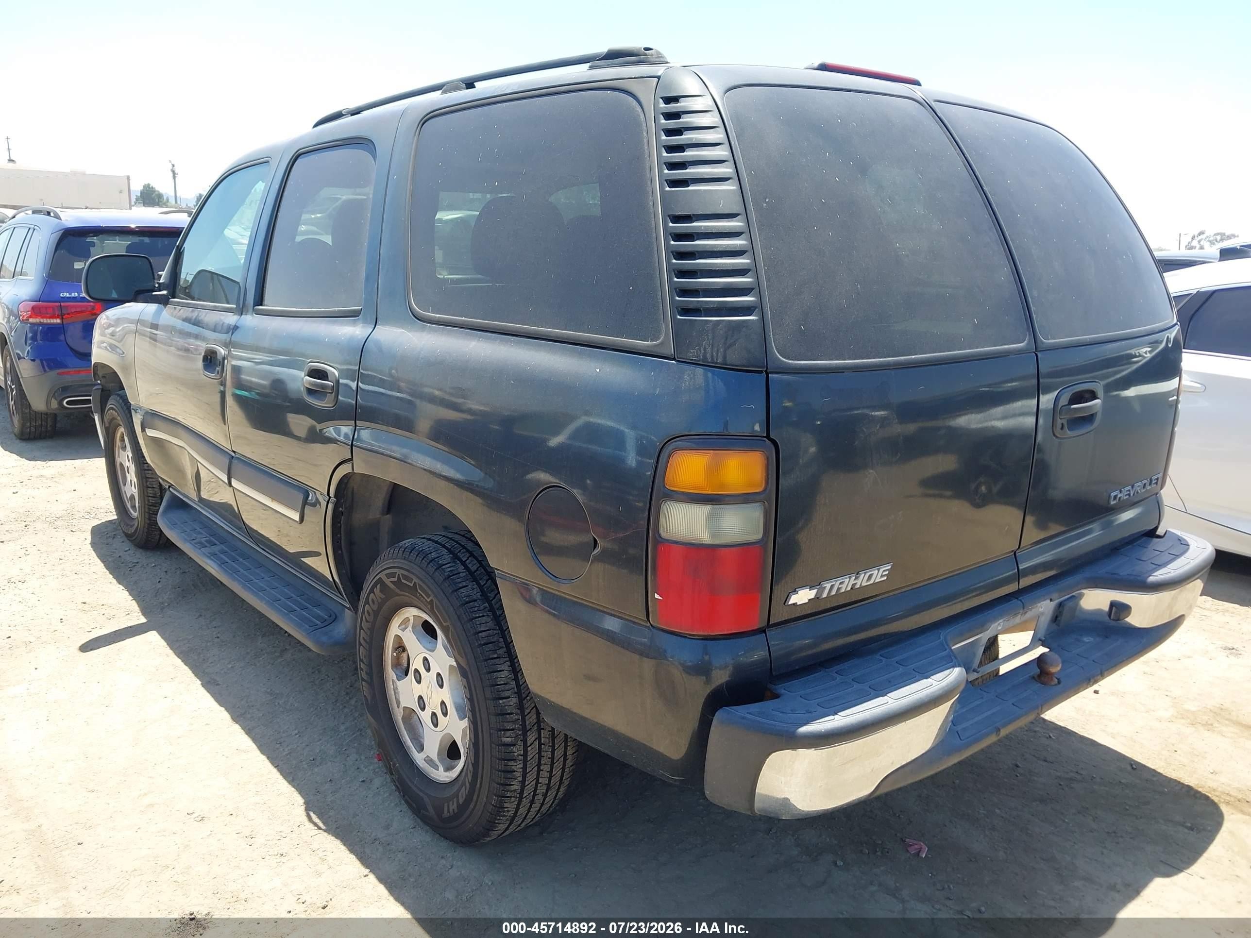 2004 Chevrolet Tahoe Ls Gray vin: 1GNEC13V24R284346