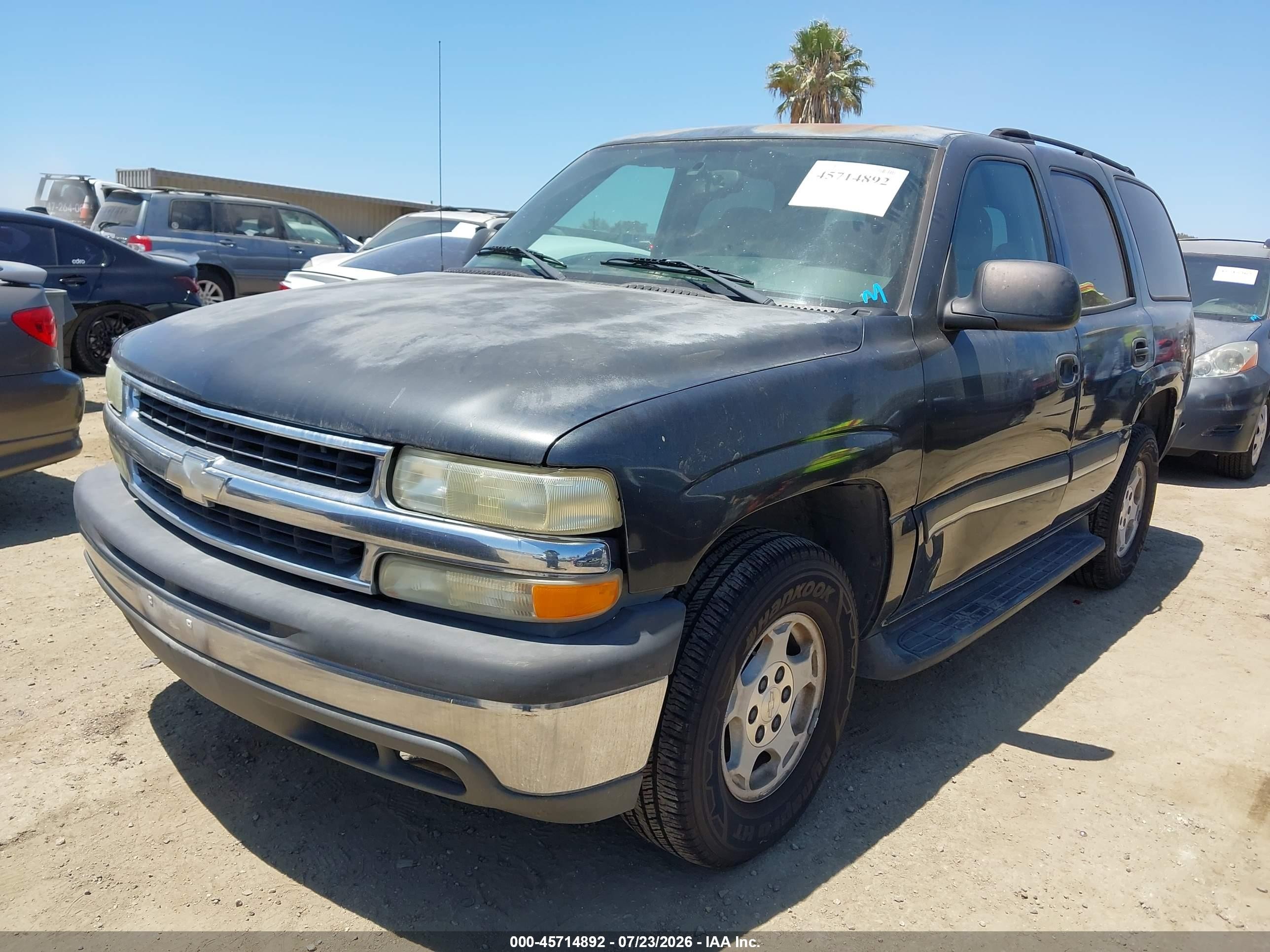 2004 Chevrolet Tahoe Ls Gray vin: 1GNEC13V24R284346