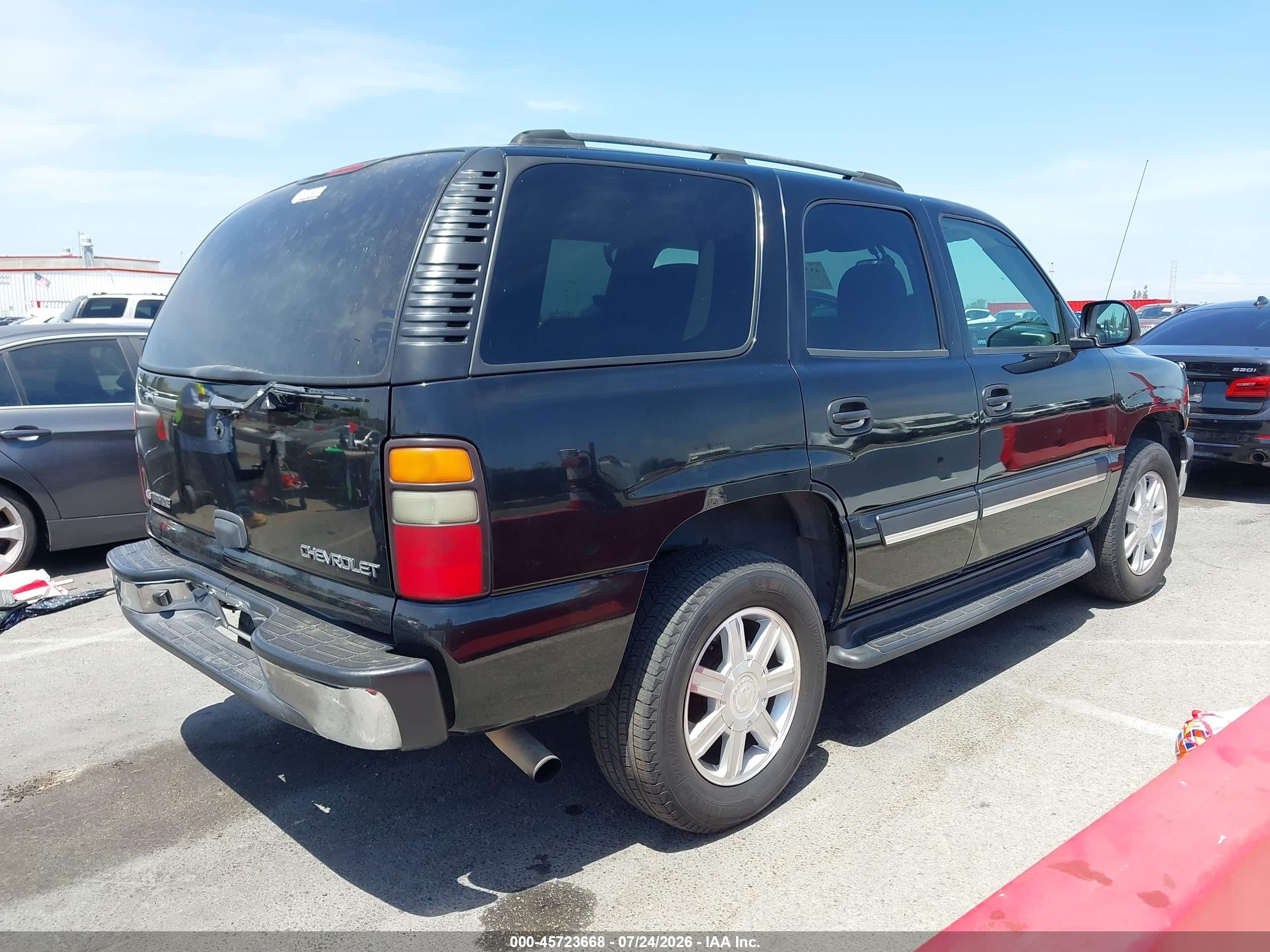 2005 Chevrolet Tahoe Ls Black vin: 1GNEC13V25R142550