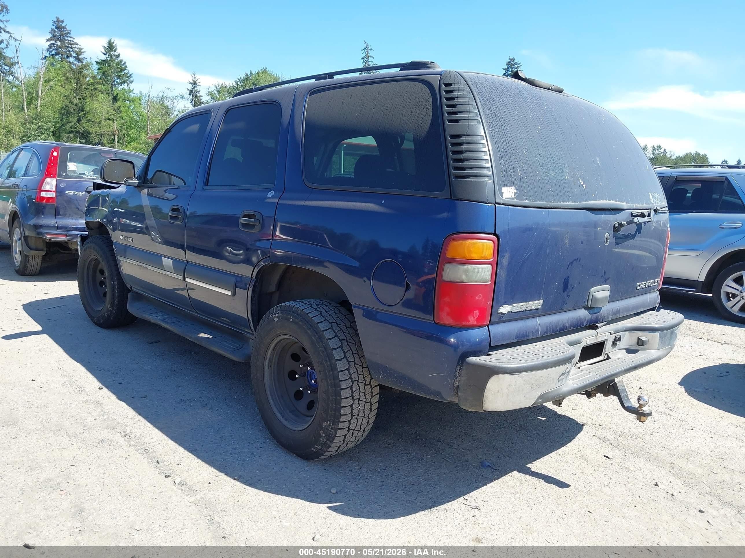 2003 Chevrolet Tahoe Ls Синий vin: 1GNEC13V33J194037