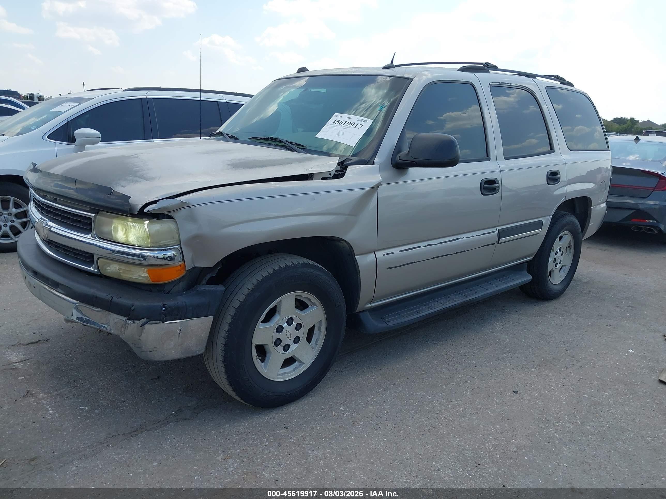 2004 Chevrolet Tahoe Ls Beige vin: 1GNEC13V34R215939