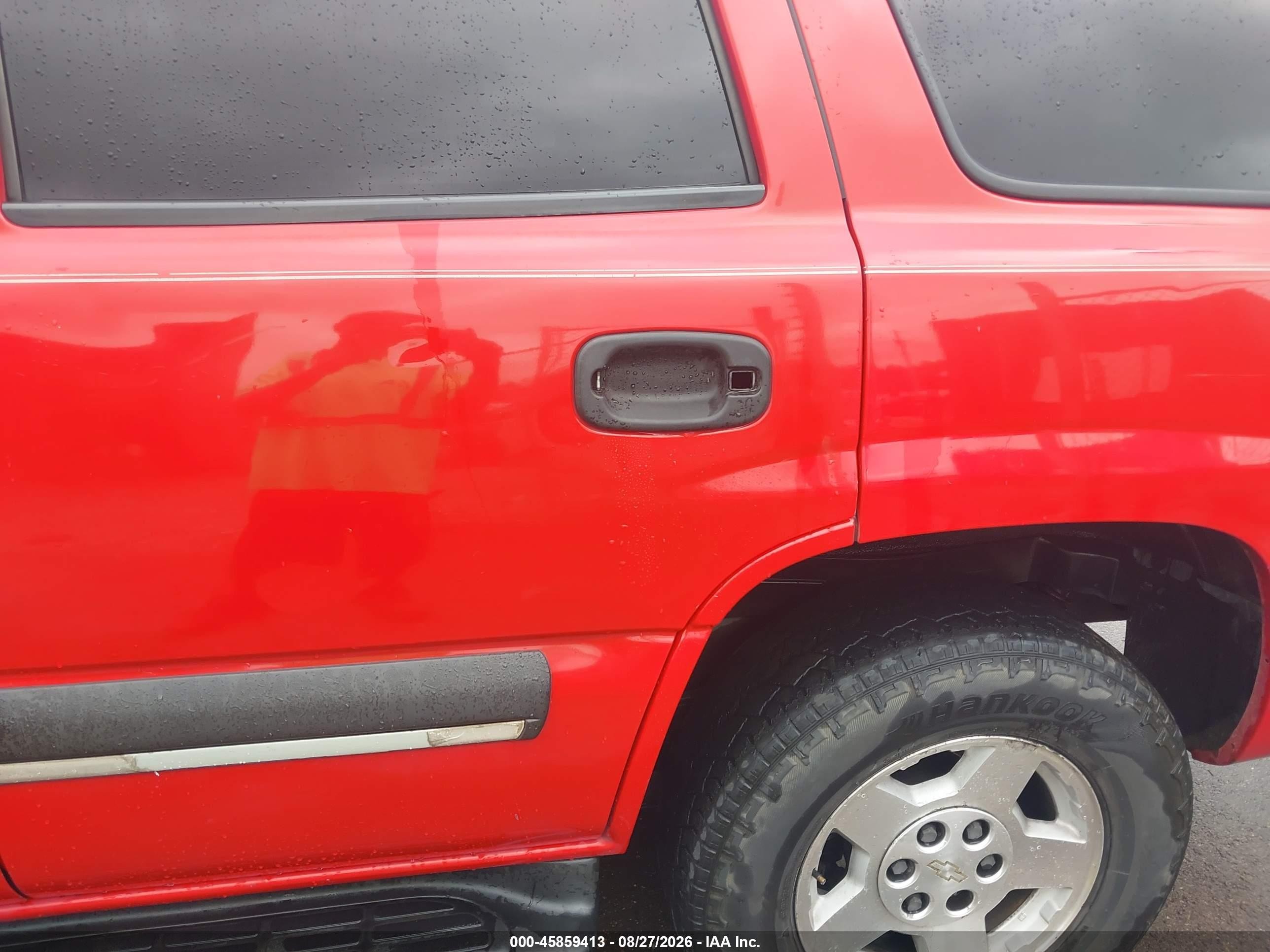 2002 Chevrolet Tahoe Ls Red vin: 1GNEC13V42R302956