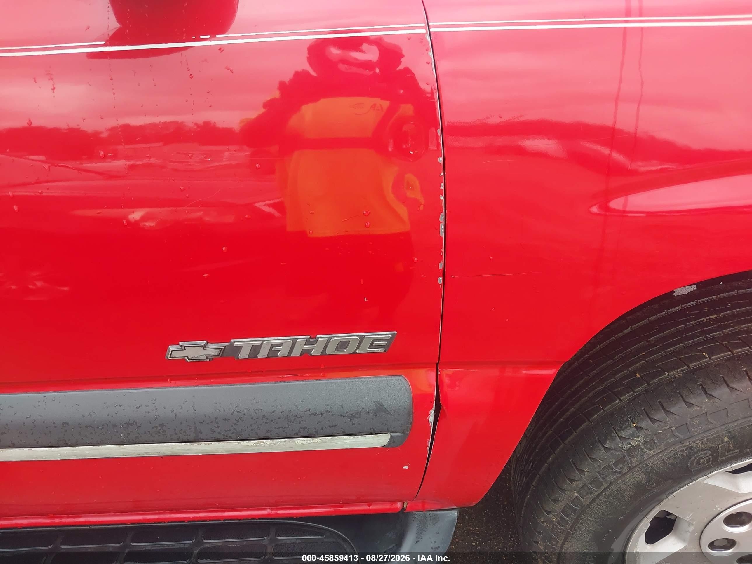 2002 Chevrolet Tahoe Ls Red vin: 1GNEC13V42R302956