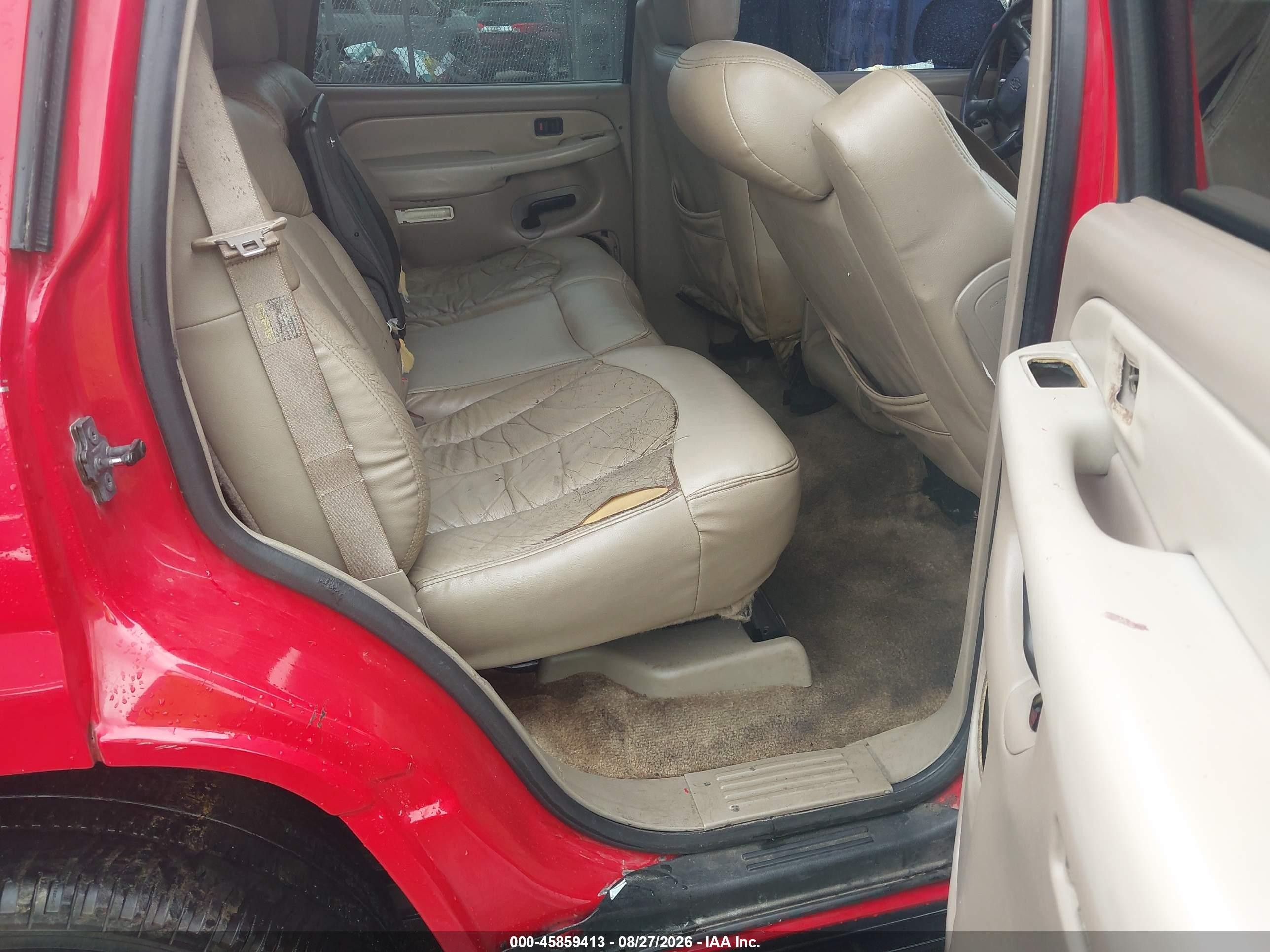 2002 Chevrolet Tahoe Ls Red vin: 1GNEC13V42R302956