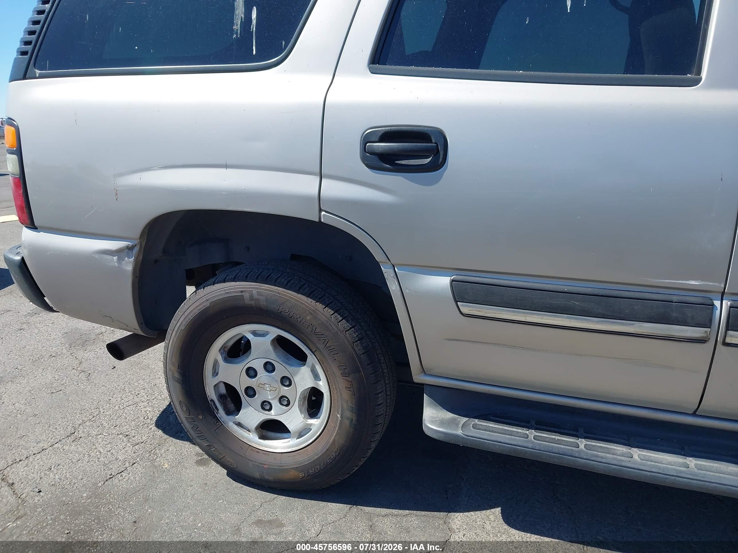 2004 Chevrolet Tahoe Ls Gray vin: 1GNEC13V44R279343