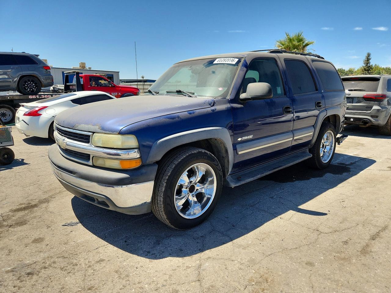2002 Chevrolet Tahoe C1500 Blue vin: 1GNEC13V62R313330