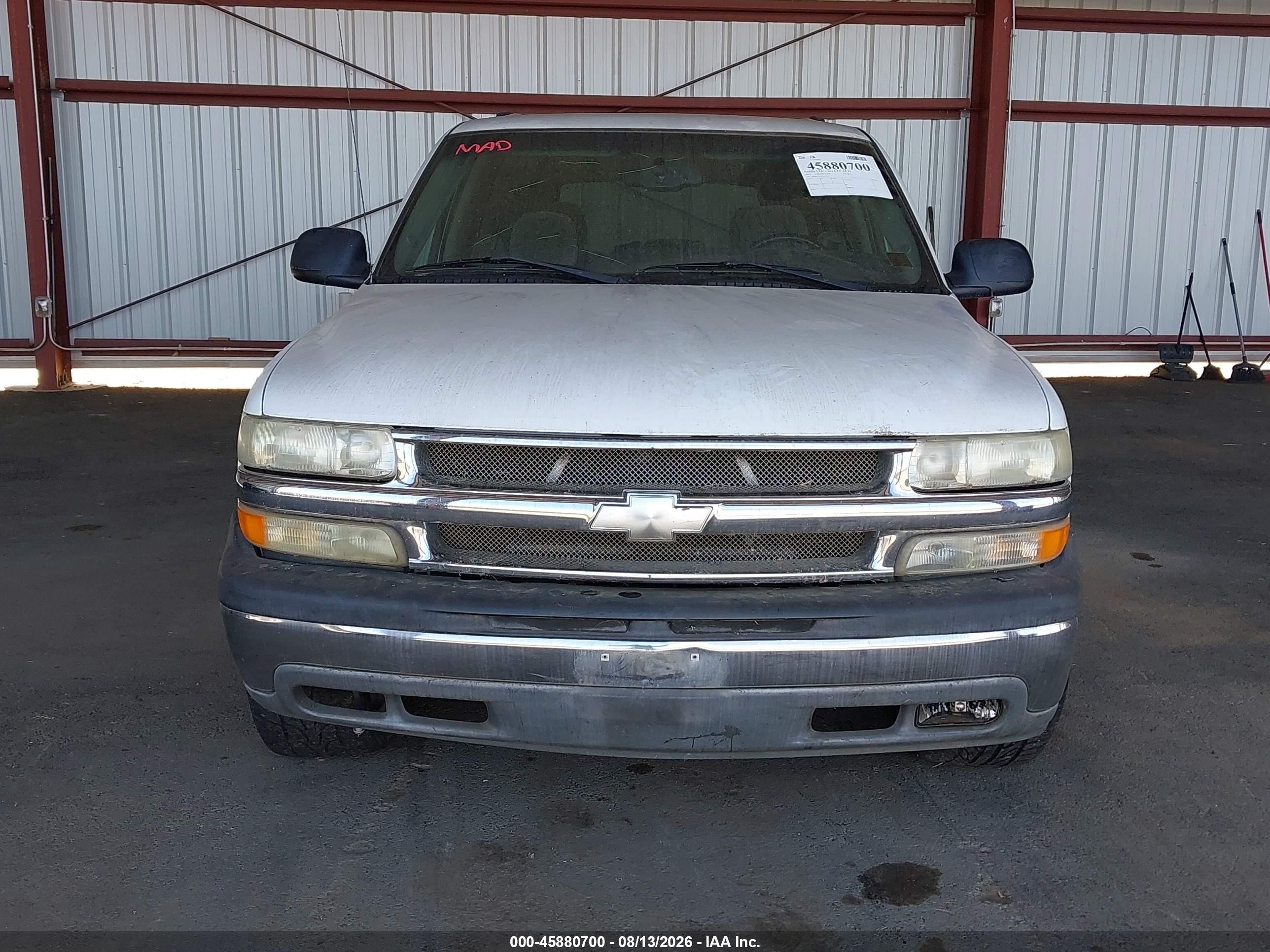 2003 Chevrolet Tahoe Ls White vin: 1GNEC13V63J212725