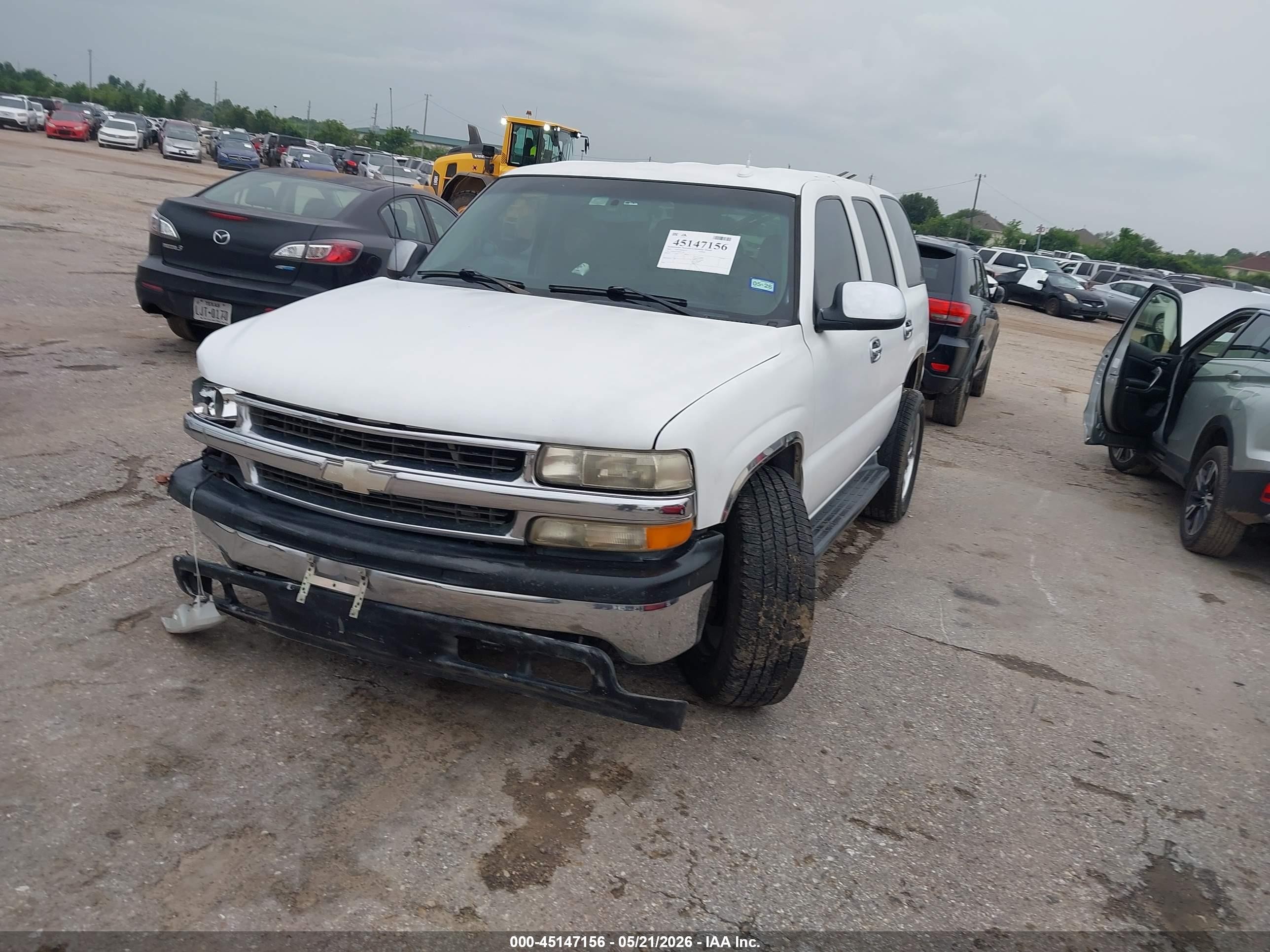 2005 Chevrolet Tahoe Ls White vin: 1GNEC13V65J245789