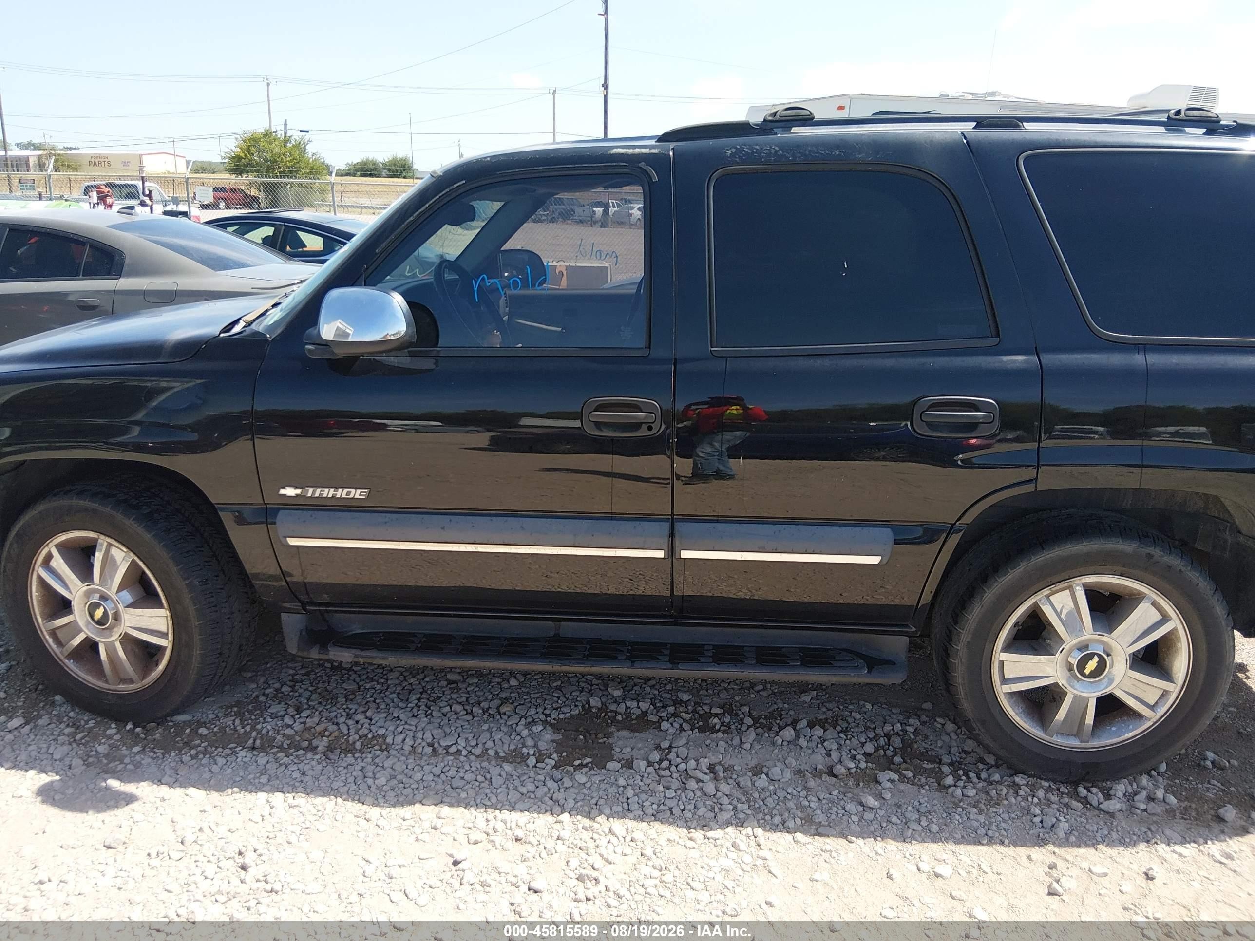 2002 Chevrolet Tahoe Ls Black vin: 1GNEC13V72R268544