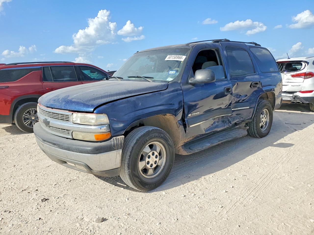 2002 Chevrolet Tahoe C1500 Blue vin: 1GNEC13V72R313238