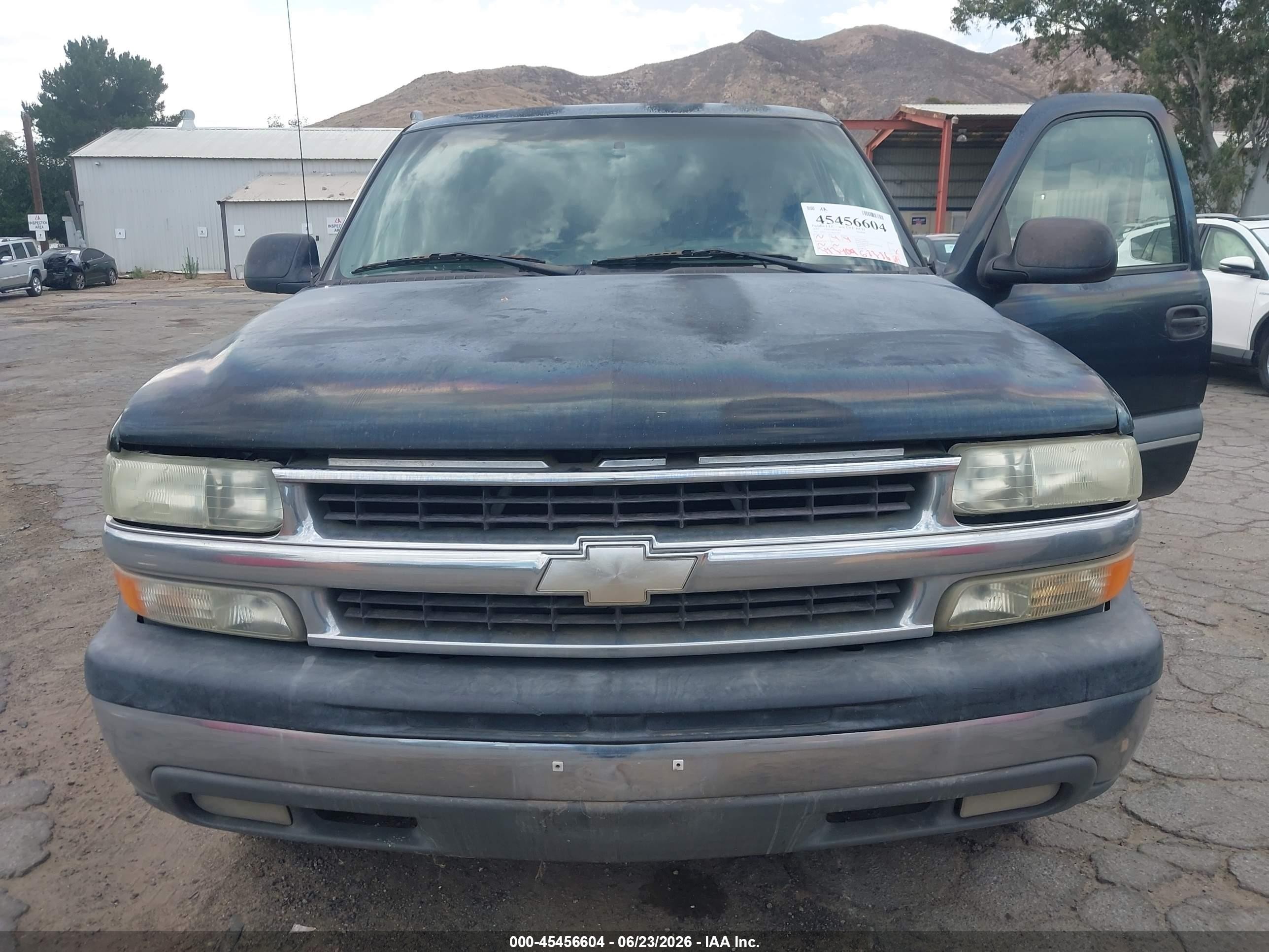2003 Chevrolet Tahoe Ls Blue vin: 1GNEC13V73R235996