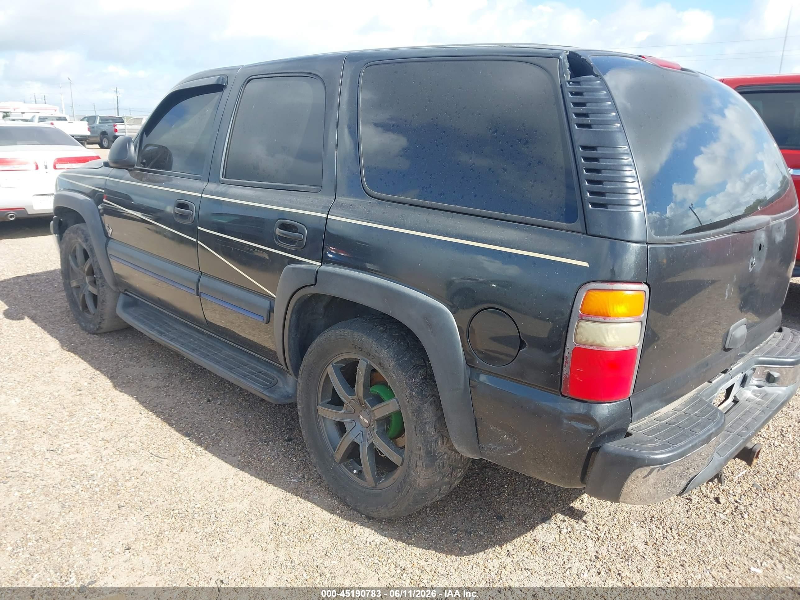 2003 Chevrolet Tahoe Ls Black vin: 1GNEC13V73R252359