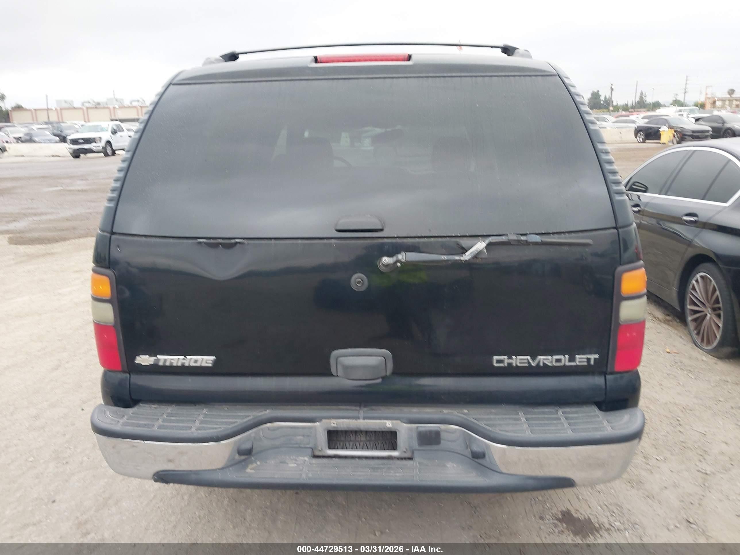 2005 Chevrolet Tahoe Ls Black vin: 1GNEC13V75R259525