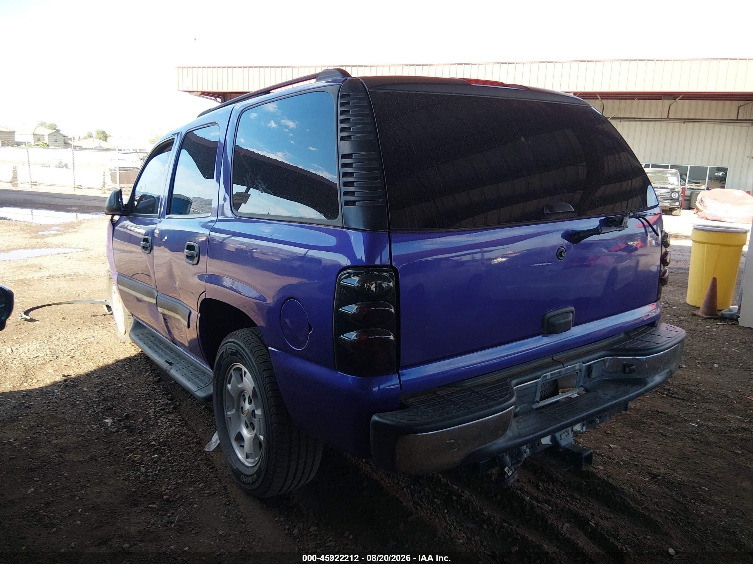 2005 Chevrolet Tahoe Ls Purple vin: 1GNEC13V85J244255