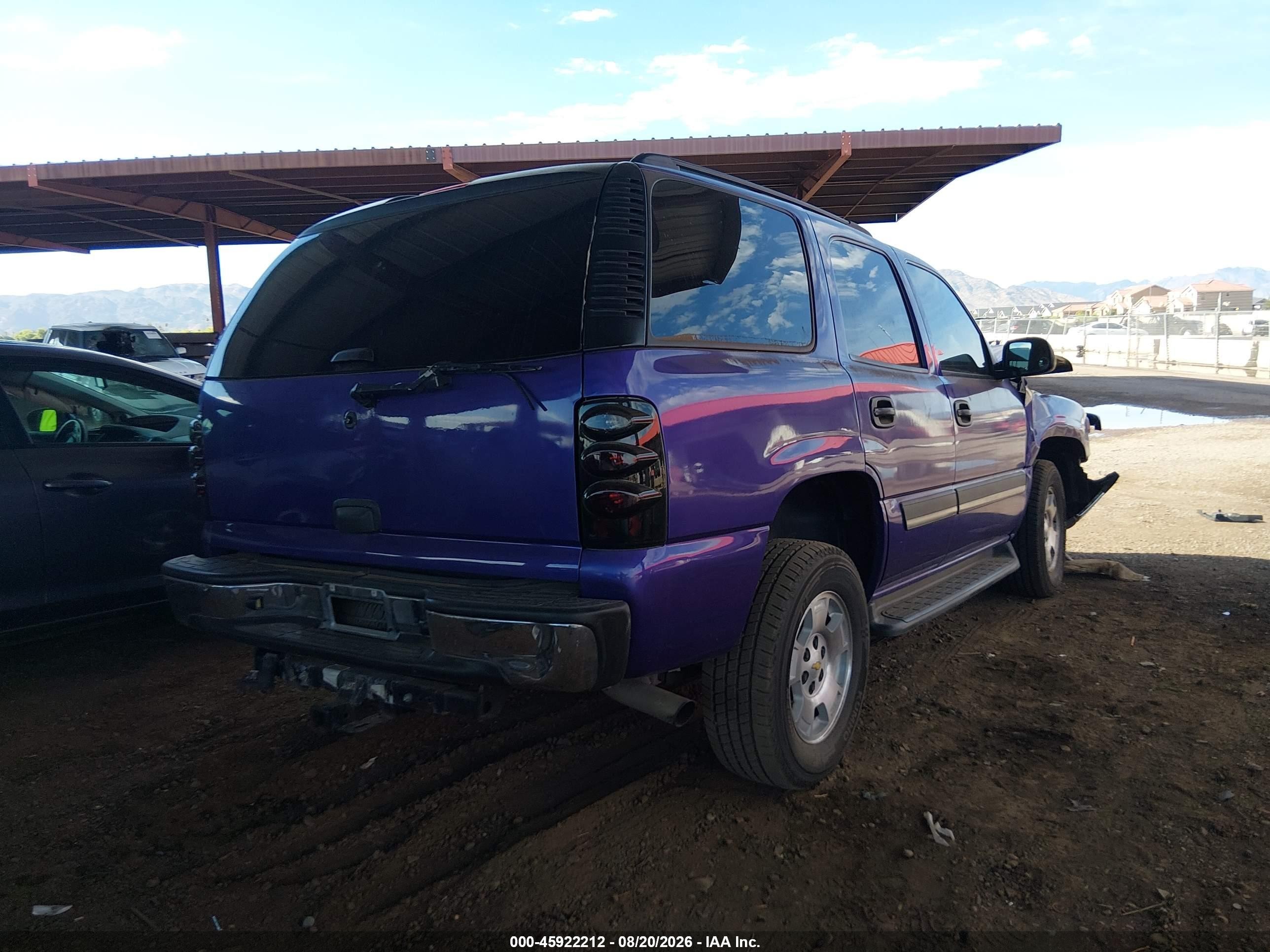 2005 Chevrolet Tahoe Ls Purple vin: 1GNEC13V85J244255