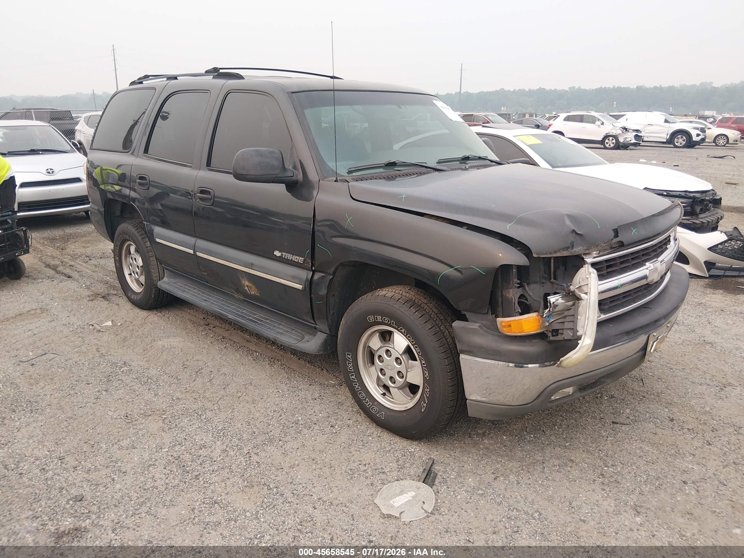 2003 Chevrolet Tahoe Ls Black vin: 1GNEC13V93R291499
