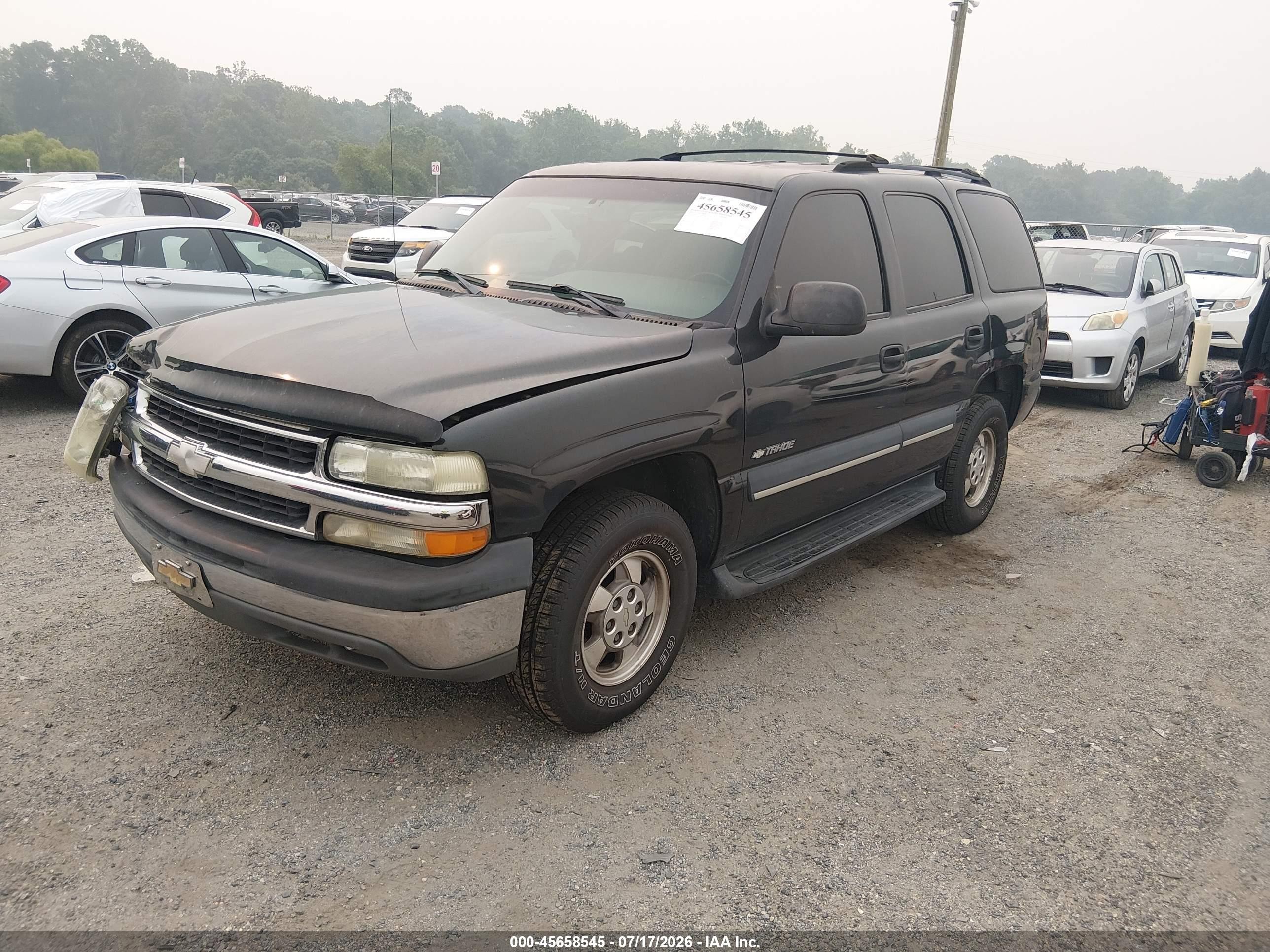 2003 Chevrolet Tahoe Ls Black vin: 1GNEC13V93R291499