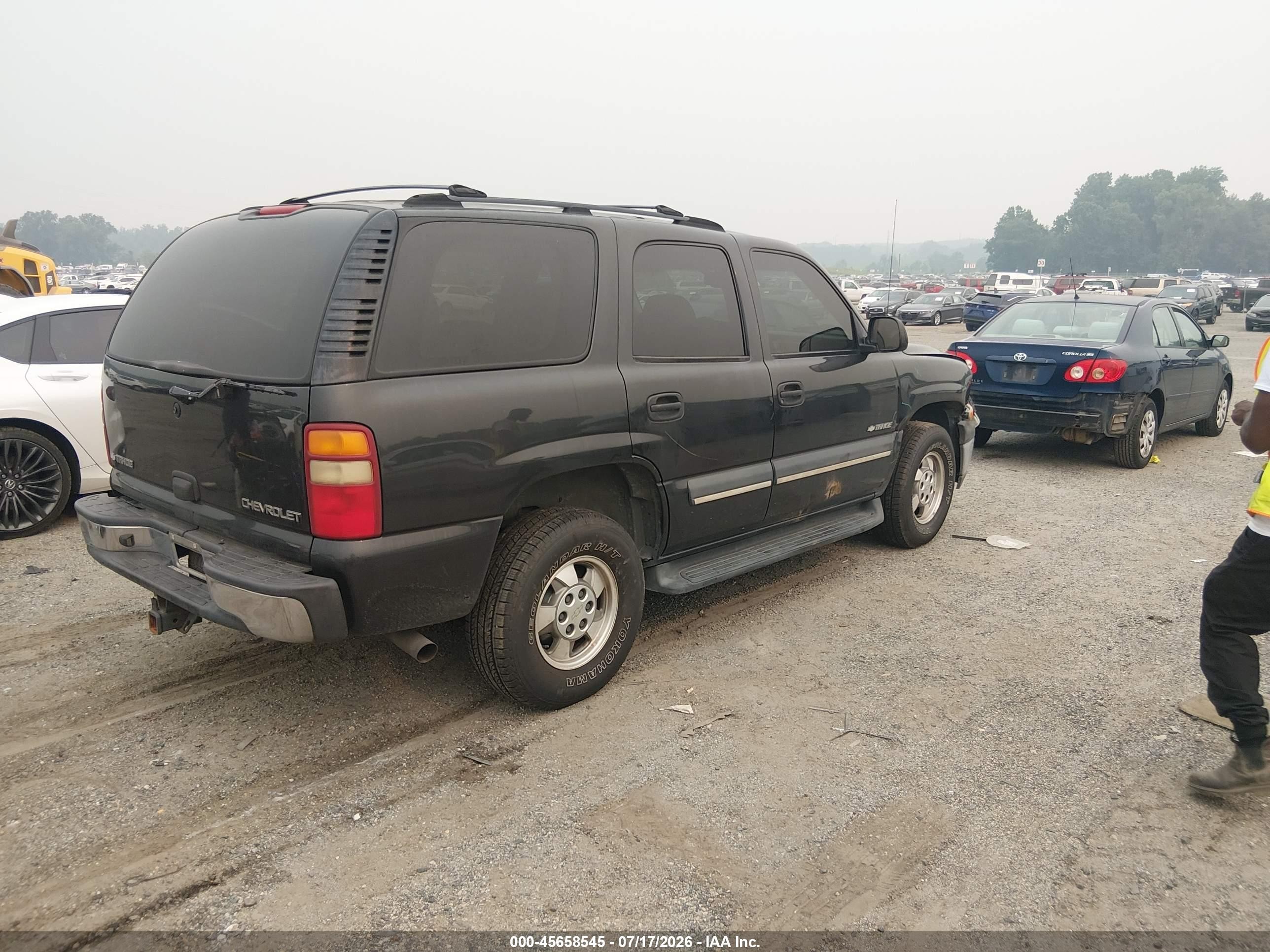 2003 Chevrolet Tahoe Ls Black vin: 1GNEC13V93R291499