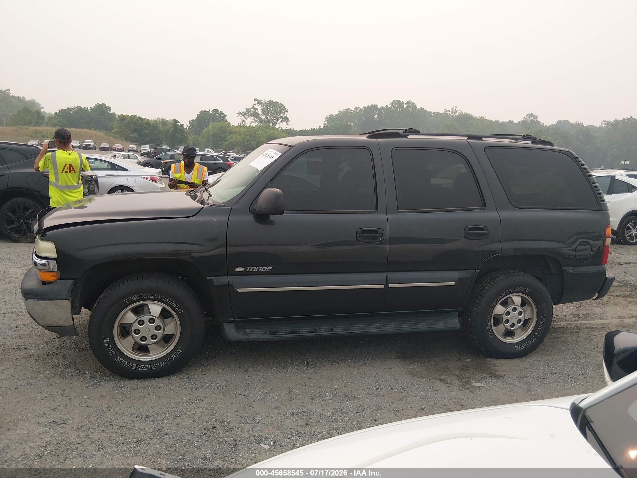 2003 Chevrolet Tahoe Ls Black vin: 1GNEC13V93R291499