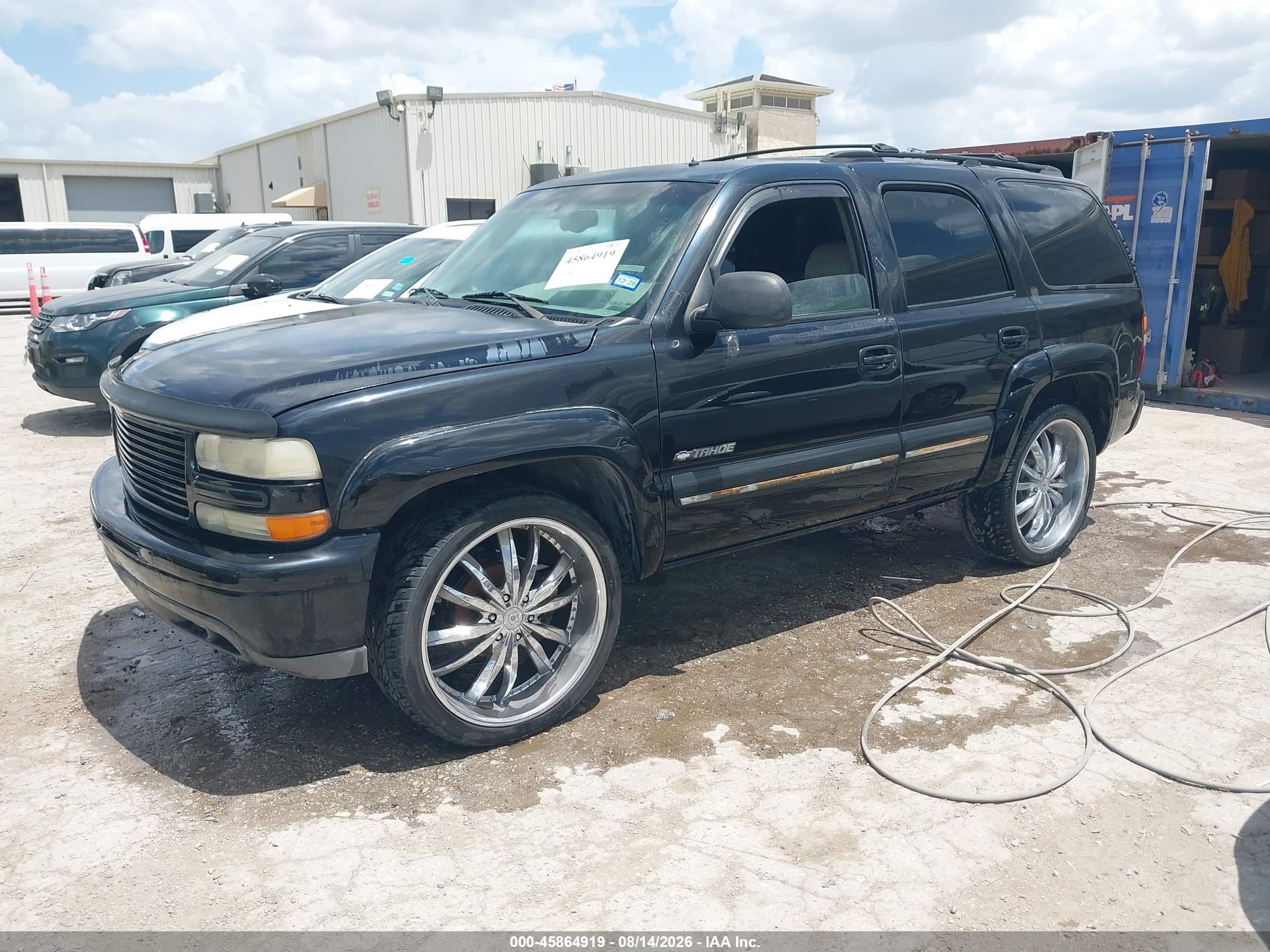 2002 Chevrolet Tahoe Lt Black vin: 1GNEC13Z02R198727