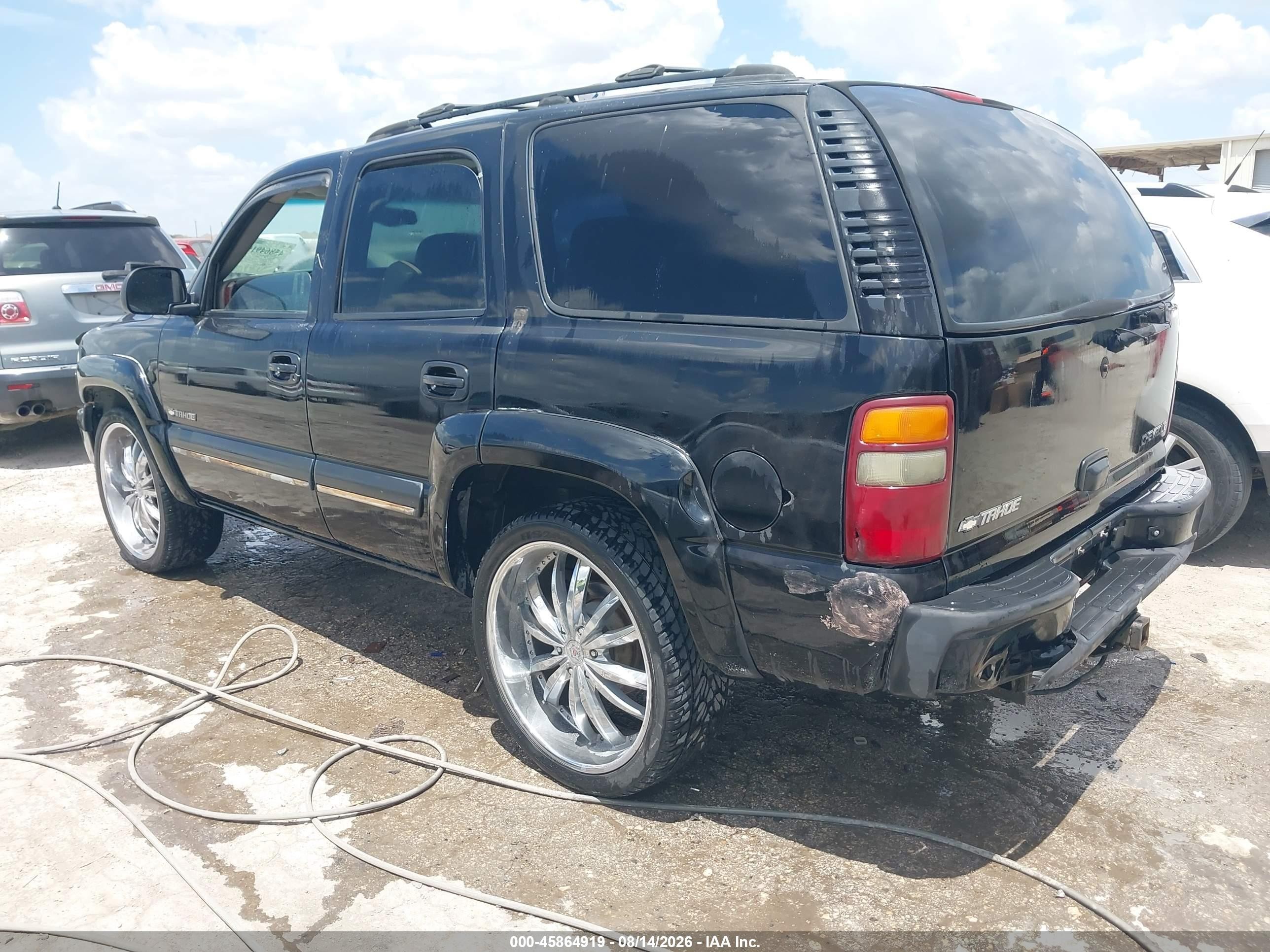 2002 Chevrolet Tahoe Lt Black vin: 1GNEC13Z02R198727