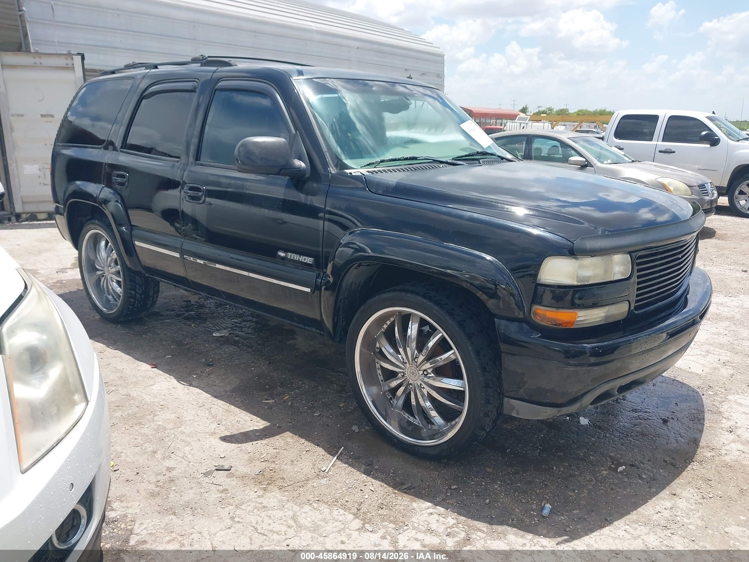 2002 Chevrolet Tahoe Lt Black vin: 1GNEC13Z02R198727