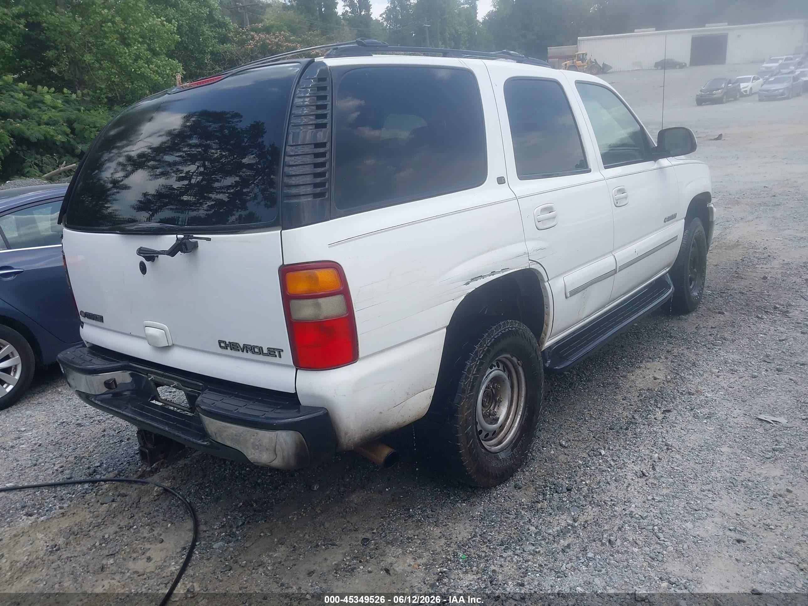 2003 Chevrolet Tahoe Lt White vin: 1GNEC13Z03R231274