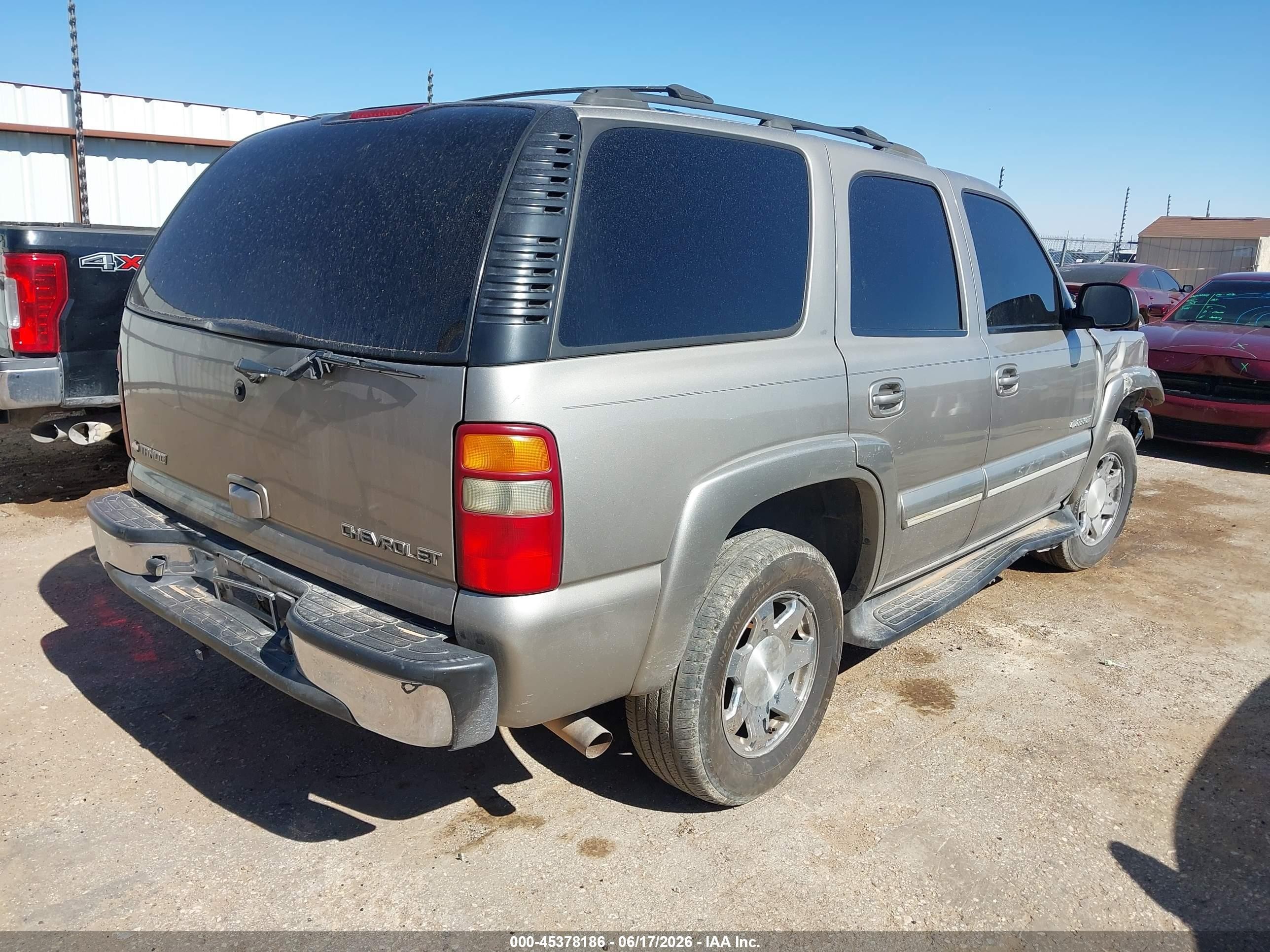 2003 Chevrolet Tahoe Lt Beige vin: 1GNEC13Z03R288378